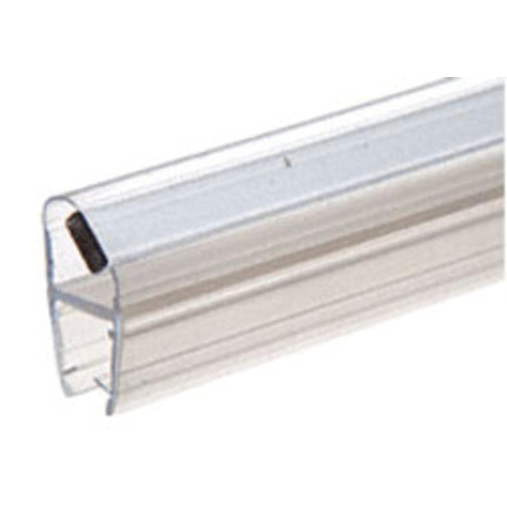 45 Degree LH Magnetic Shower Door Profile for Glass-to-Glass Installation - Fits 3/8