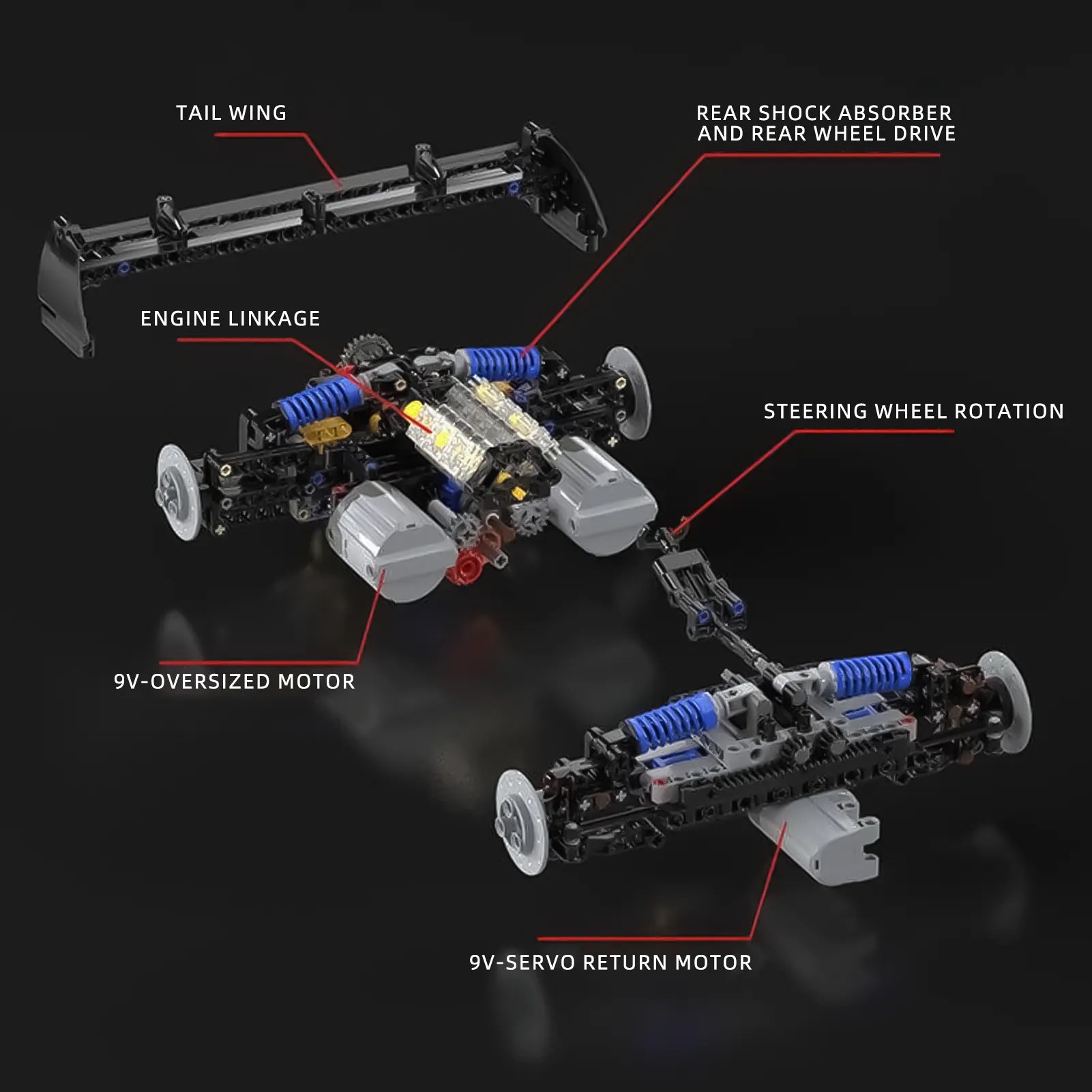 LEGO-Compatible MOC SC65 Super Racing Car Building Kit - 1:8 Scale Model with 2980 Pieces for Adults & Collectors - Perfect for Display, DIY Projects & Racing Car Enthusiasts