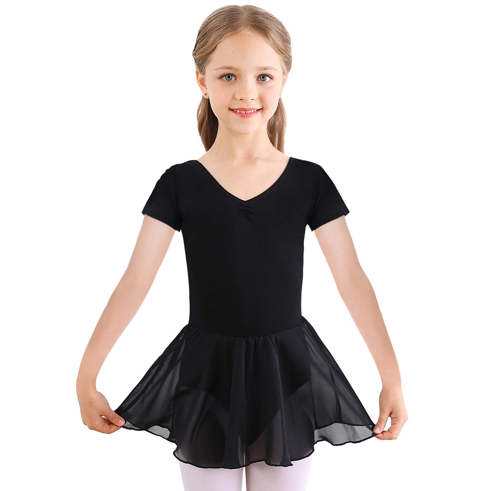 Bezioner Ballet Dance Dress Leotards & Skirts for Girls Toddler - Kids Dance Costumes Outfit for Recitals, Performances & Practice
