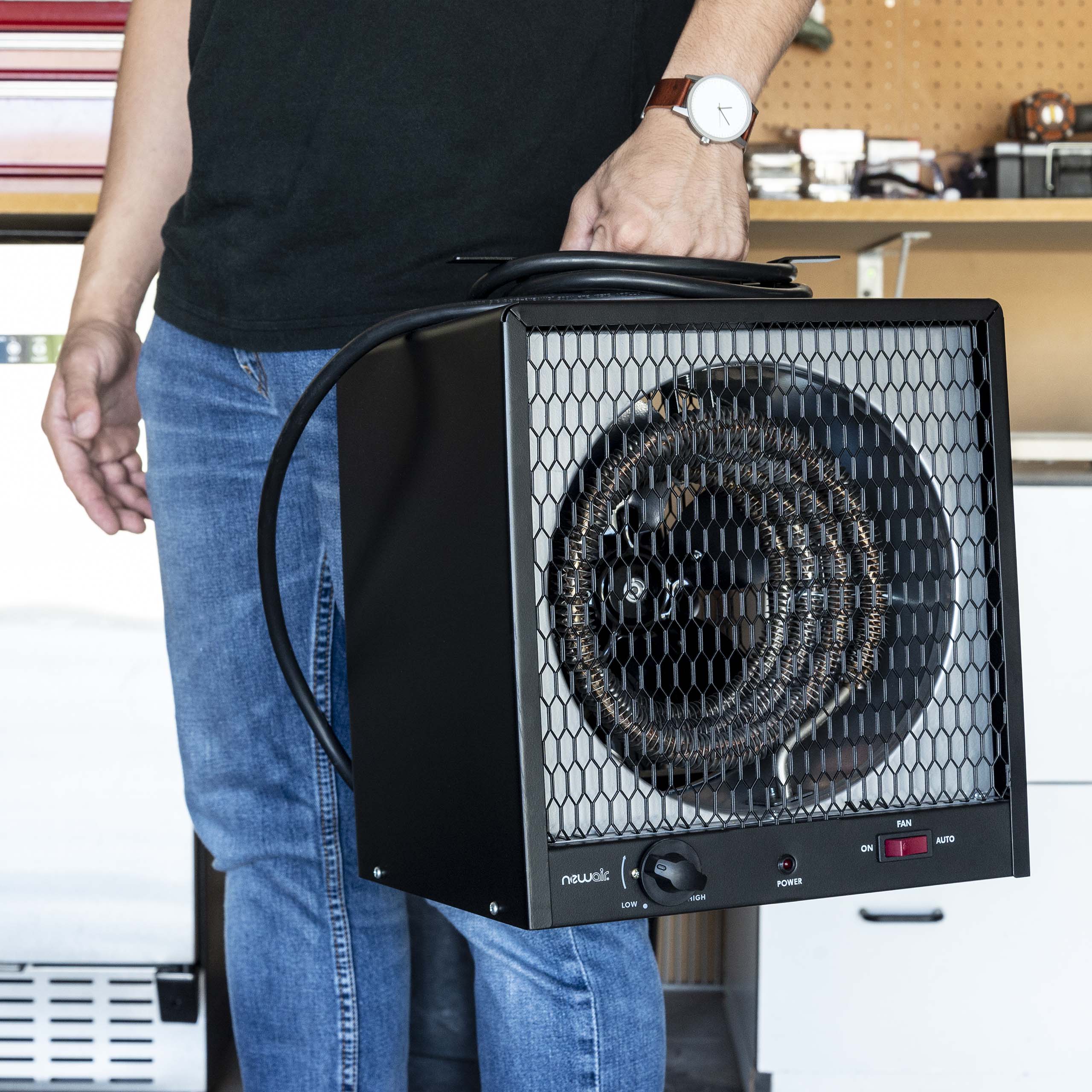 Newair® 240V Portable Electric Garage Heater - Fast Heating, Energy Efficient Space Heater for Workshops, Basements & Outdoor Use