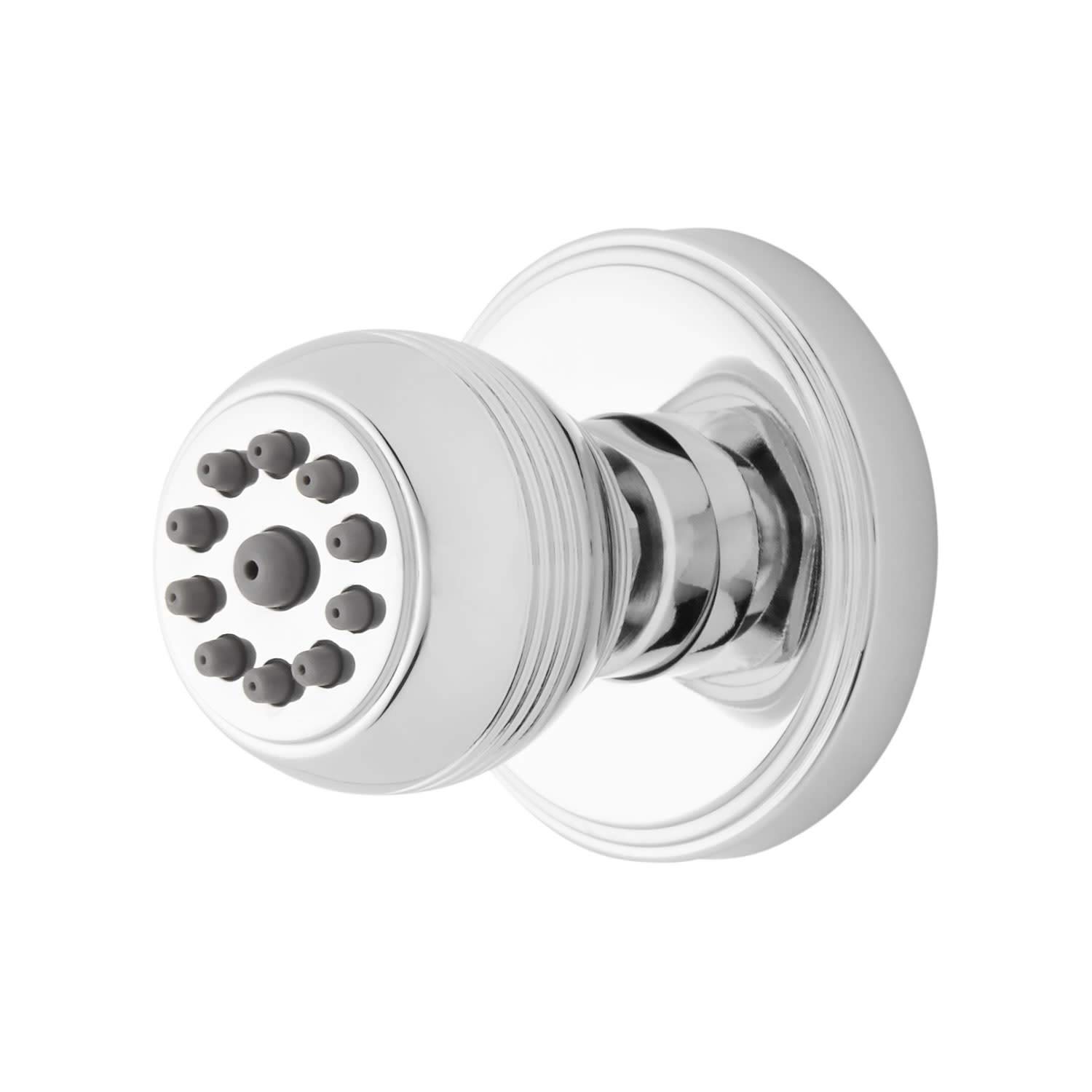 Signature Hardware 934812 Round Swivel Body Spray - Adjustable Shower Head with 360° Rotation for Spa-Like Experience | Perfect for Bathroom Renovation & Luxury Home Upgrades