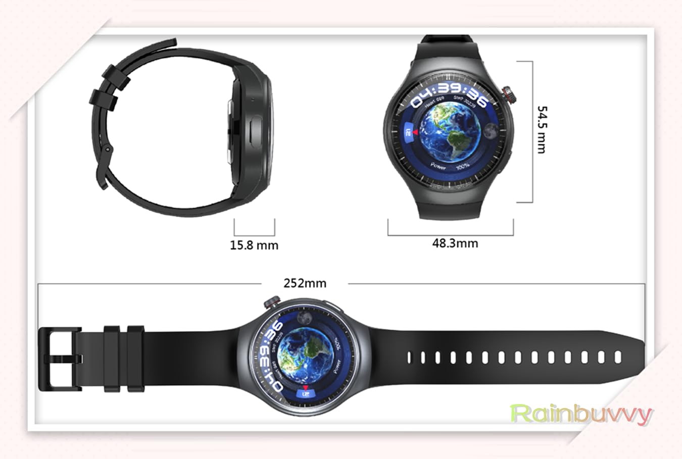 4G Smart Watch for Men - 1.43