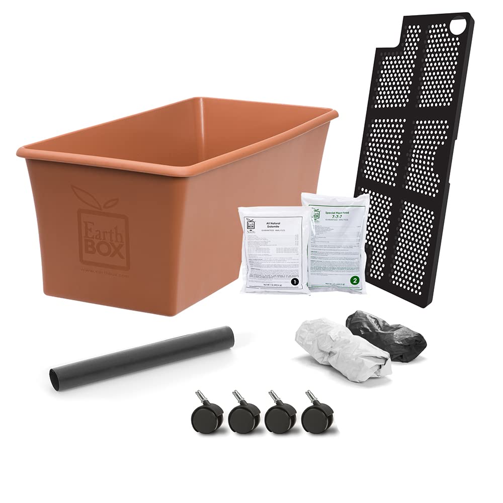 EarthBox 80105 Standard Terracotta Garden Kit - Self Watering Planter Box for Vegetables, Herbs & Flowers | Perfect for Patio, Balcony & Indoor Gardening