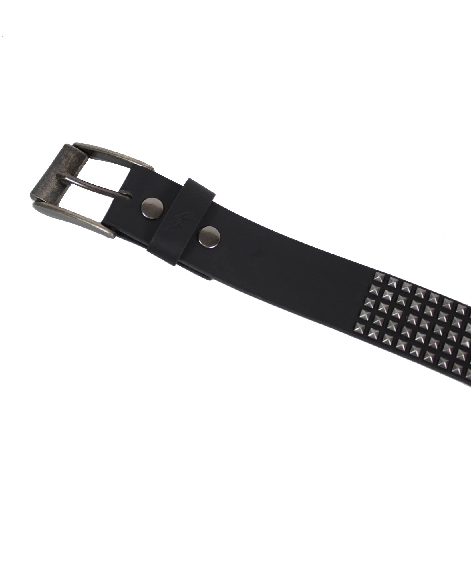 Lowlife of London 5-Row Pyramid Studded Leather Belt for Men & Women | Punk Goth Rock Fashion Accessory | Perfect for Concerts, Parties & Alternative Outfits