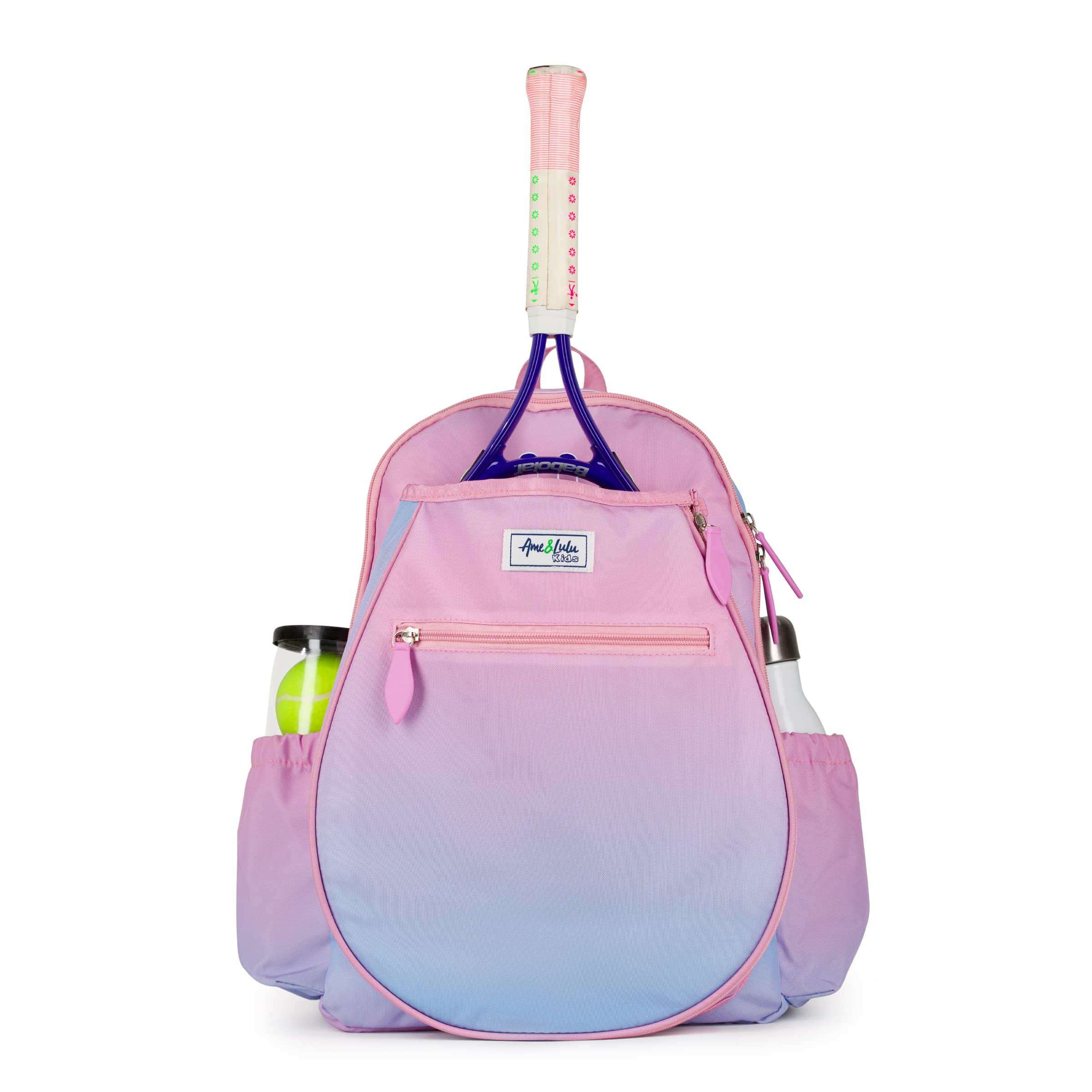 Ame & Lulu Kids Big Love Tennis Backpack - Cute Durable School Backpack for Girls & Boys - Perfect for Tennis, School, Sports & Travel