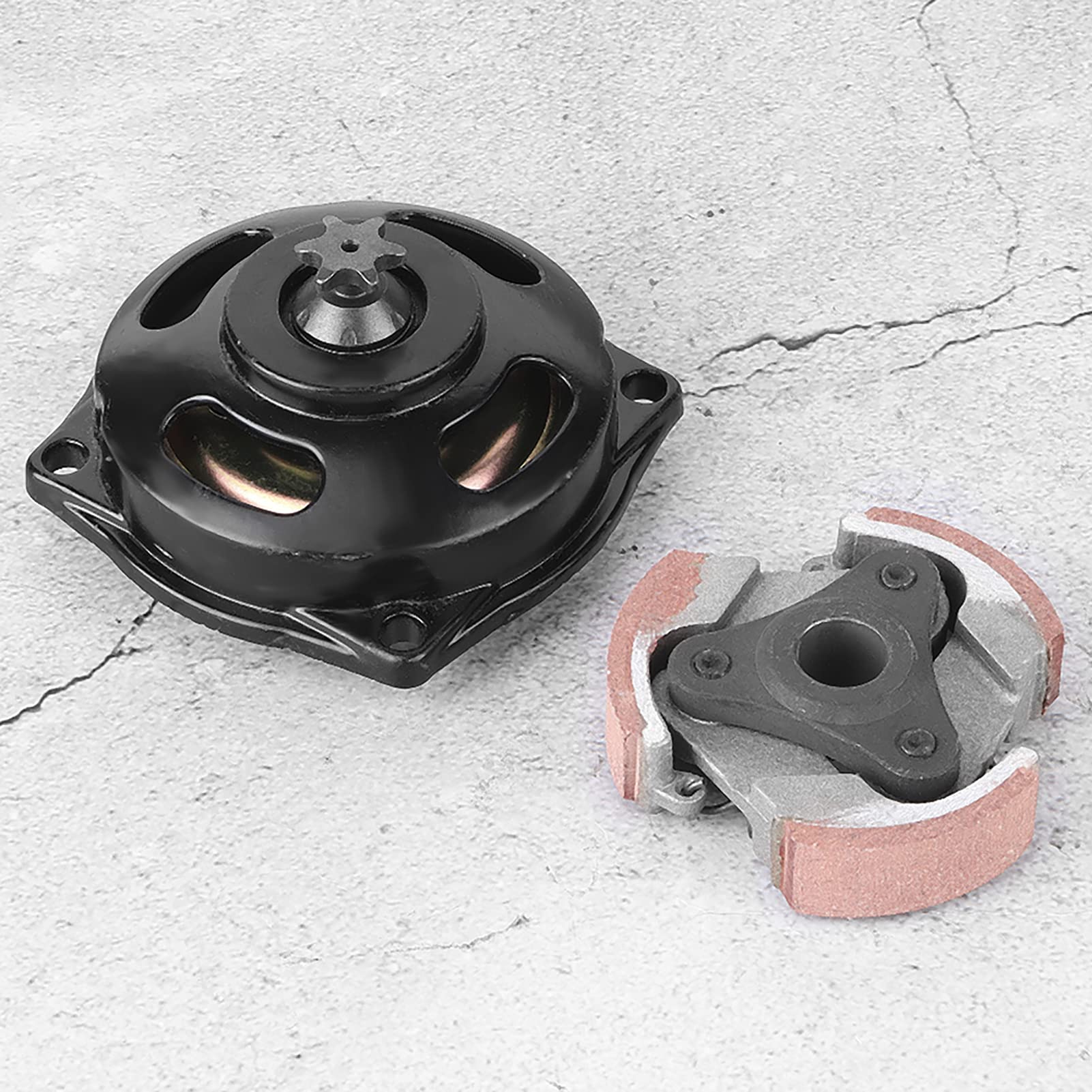 6 Teeth Clutch Drum Pad Kit - Compatible with 47 Mini Moto Quad Pocket Bike - Durable Replacement Part for Off-Road Racing & Kids ATV Riding