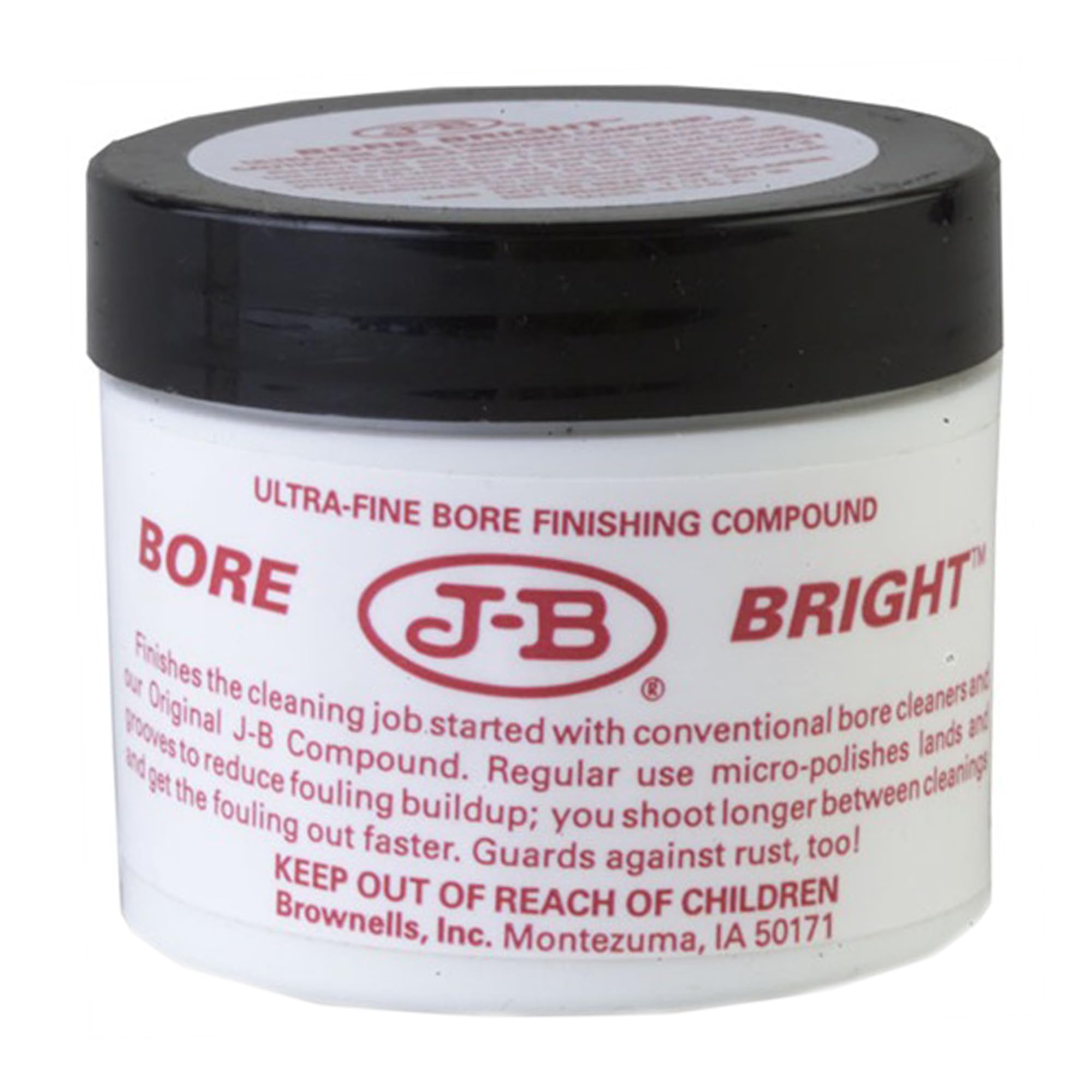 Brownells J-B Bore Bright Gun Cleaner Solvent Oil-Paste - Premium Gunsmithing Tool for Rifle & Pistol Barrel Cleaning - 2 oz (57g) Jar - Perfect for Firearm Maintenance & Range Day Cleaning Supplies