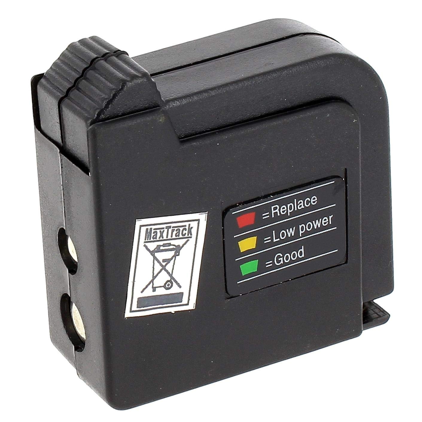 Professional Battery Tester for AAA, AA, C, D, 9V, N & Button Cells - Check Voltage of Alkaline, Lithium & Rechargeable Batteries - Perfect for Home, Office & Emergency Kits