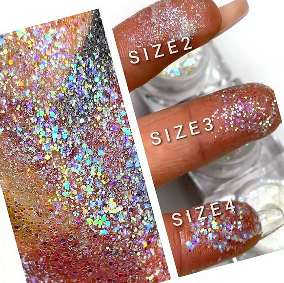 California Soul Glitter (Shimmer) - Premium Cosmetic Glitter for Face, Body & Hair - Perfect for Makeup, Festival, Nail Art & DIY Crafts