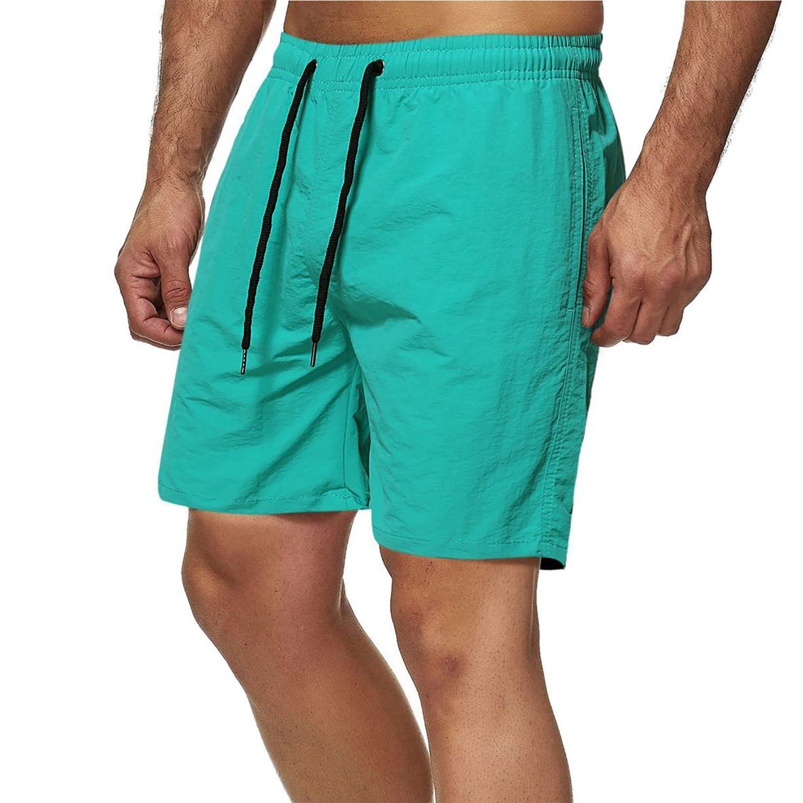 Men's Stretch Cotton Jean Shorts with Slide Loop Closure - Adaptive Seated Fit Summer Linen Shorts for Casual Wear & Outdoor Activities