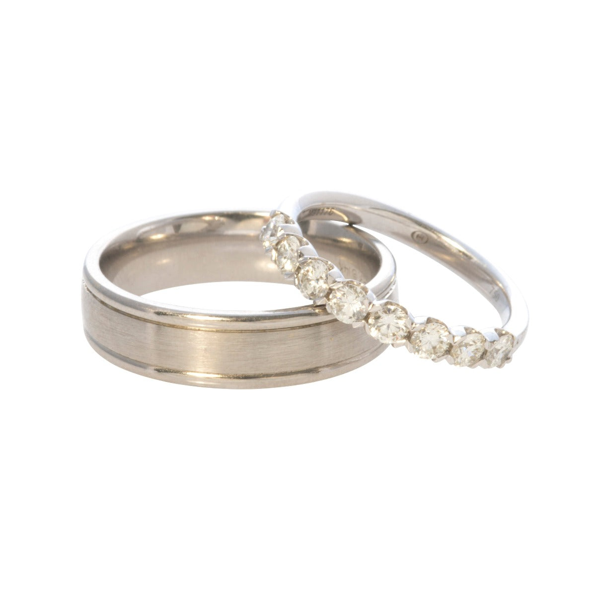 0.80ctw Round Diamond 18K White Gold Halfway Eternity Band Ring for Women - Perfect for Anniversary Gifts, Wedding Bands & Special Occasions