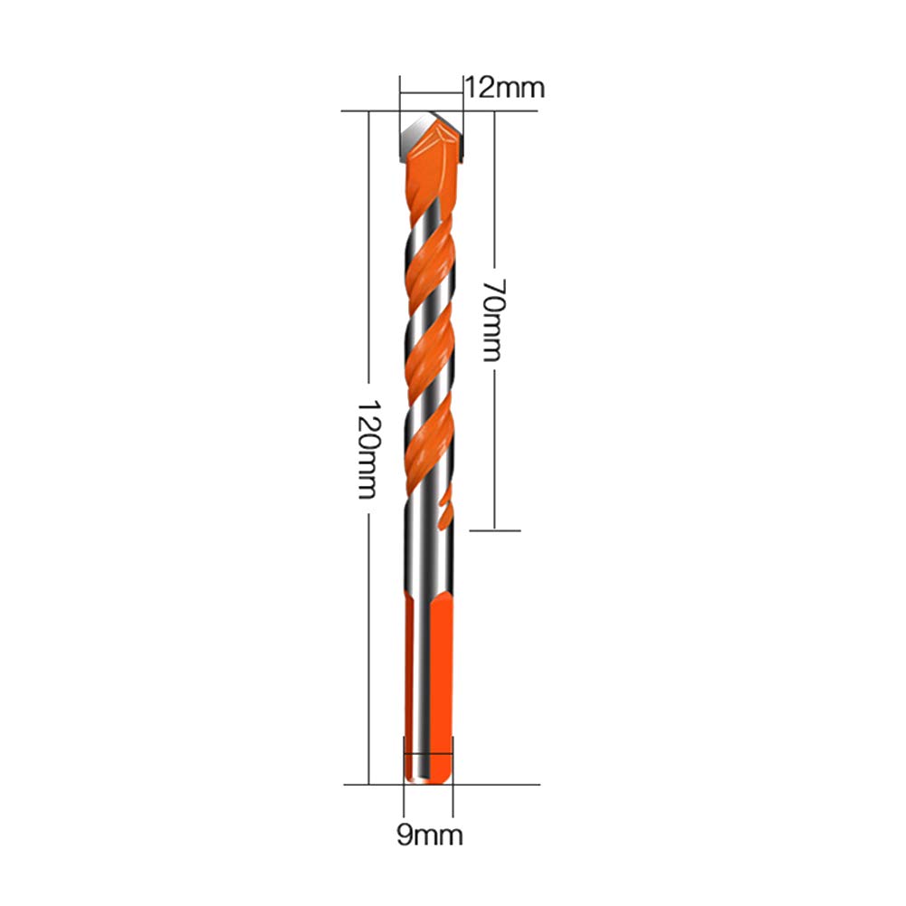 Premium Ceramic Tile Drill Bits Set - Super Hard Alloy Twist Bits for Concrete, Glass, Brick & Tile (5/6/8/10/12mm) - Perfect for Bathroom Renovation, Kitchen Backsplash & DIY Home Improvement Projects