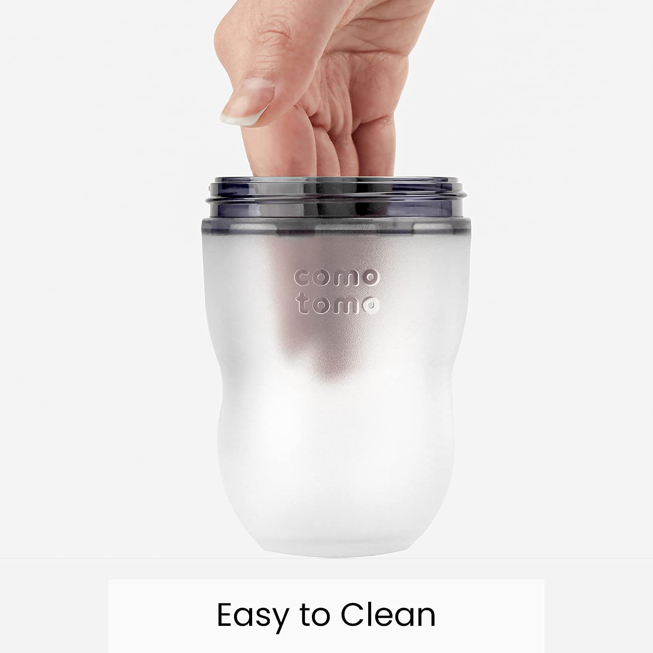Natural Feel Baby Bottle 8 oz - BPA-Free Silicone Feeding Bottle for Newborns & Infants - Perfect for Breastfeeding Transition, Daycare & On-the-Go Feeding