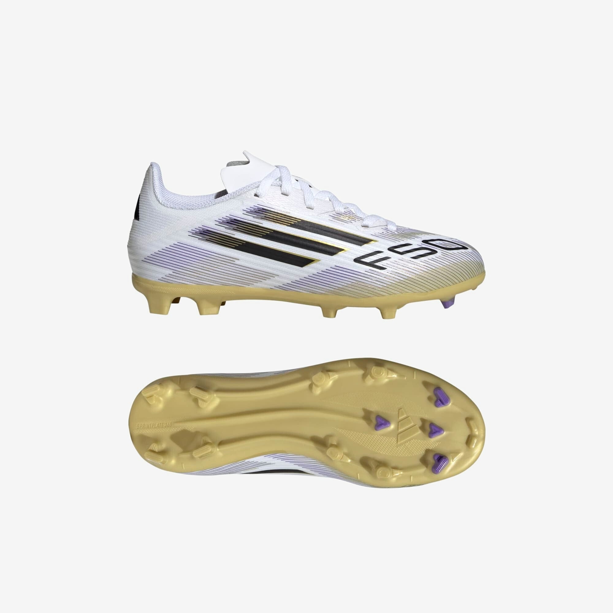 adidas Jr. F50 League Soccer Cleats for Youth - Lightweight Football Shoes for Kids - Perfect for Training & Matches on Grass Fields