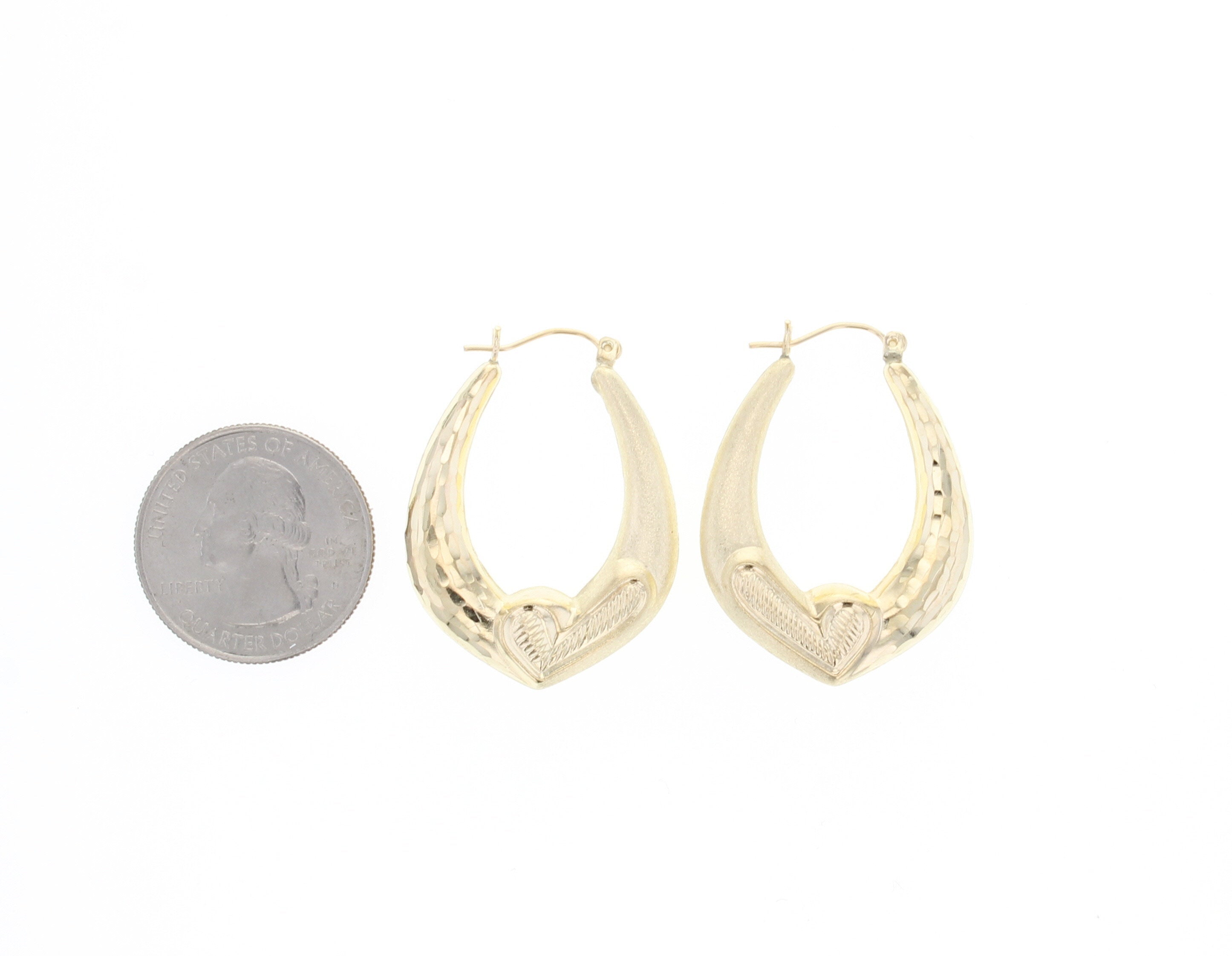 Puffy Check Mark Gold Hoop Earrings with Diamond Cut & Satin Finish - Elegant Dangle Earrings for Women, Perfect for Parties, Weddings & Everyday Wear