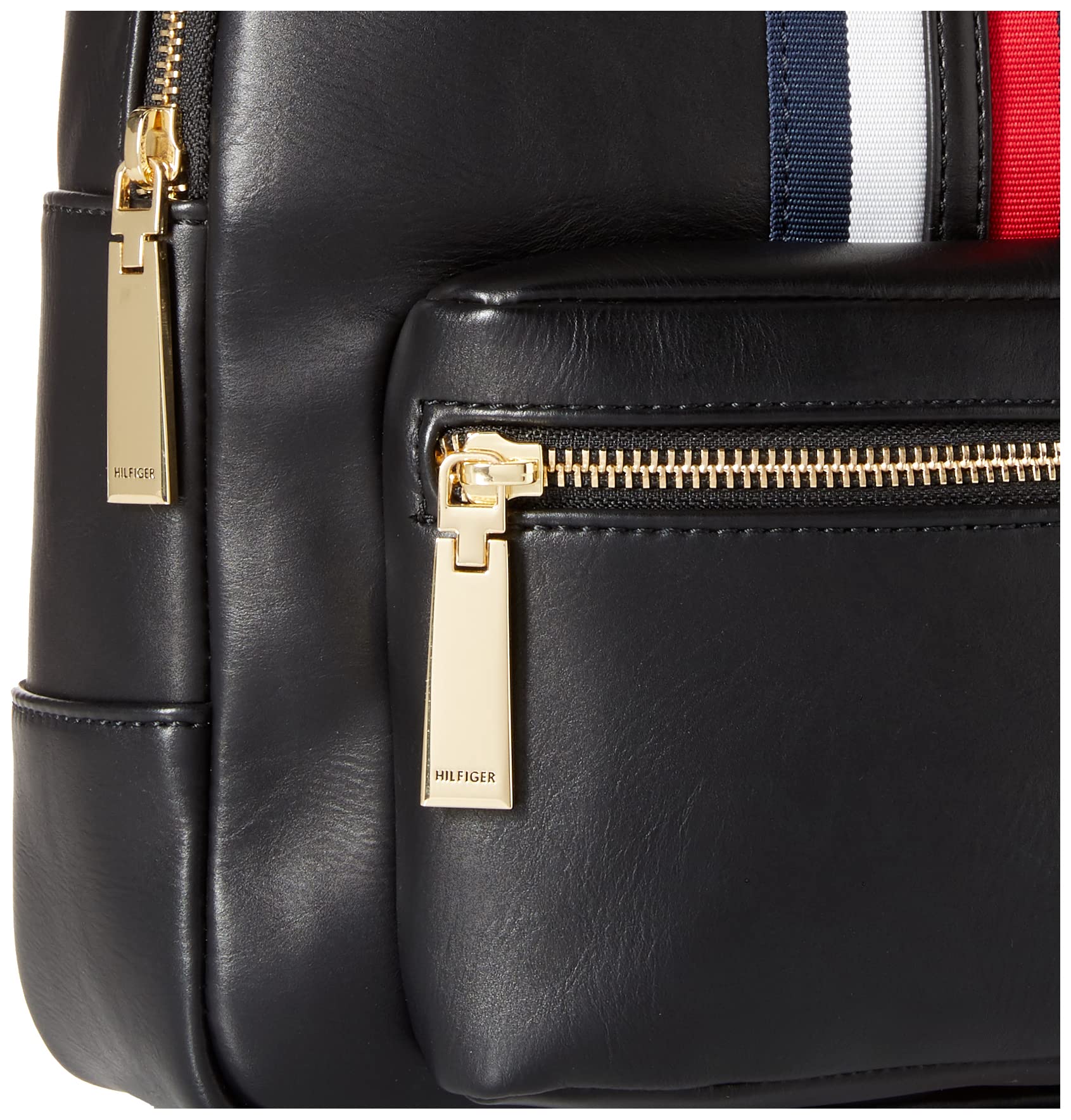 Tommy Hilfiger Women's Jaden Plus Backpack - Stylish Black Laptop Backpack for Work, Travel & College | Durable & Spacious Design