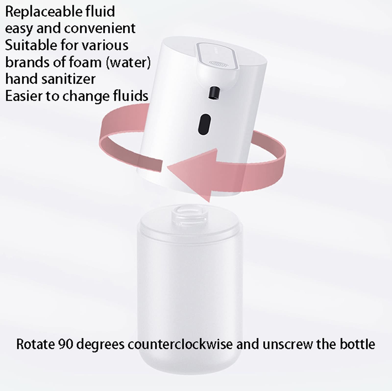 Automatic Touchless Foaming Soap Dispenser 400ml - Adjustable Sensor for Bathroom, Kitchen Countertop & Dish Soap | Hands-Free Operation for Home, Office & Public Restrooms | Hygienic Foam Soap Dispenser for Germ-Free Hand Washing