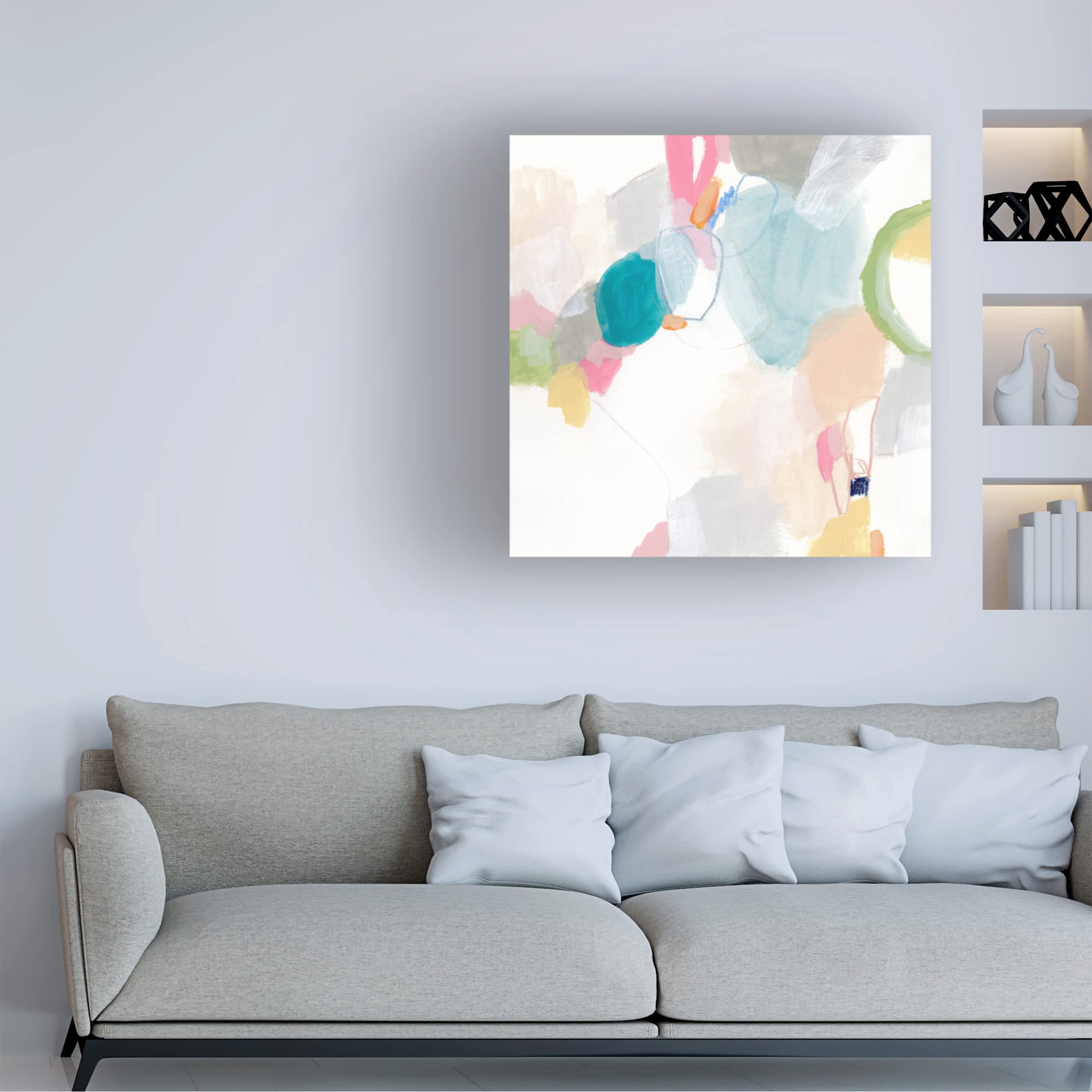 Trademark Fine Art 'Candy Jacket IV' Canvas Wall Art Print by June Erica Vess - Vibrant Pop Art Decor for Living Room, Bedroom & Office