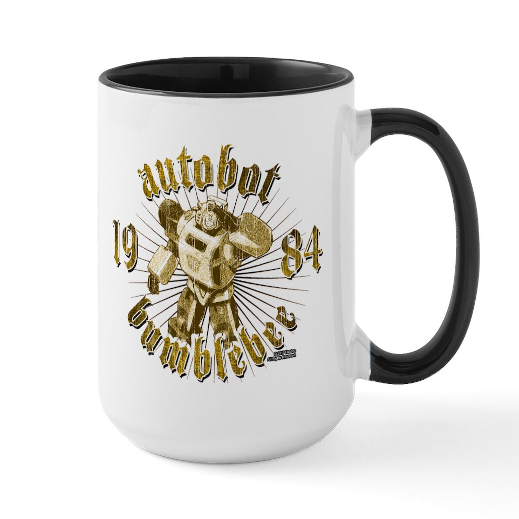 Bumblebee Autobot 15 oz Ceramic Coffee Mug (444 ml) - Transformers Themed Gift for Fans, Office & Home Use - Perfect for Coffee, Tea & Hot Beverages