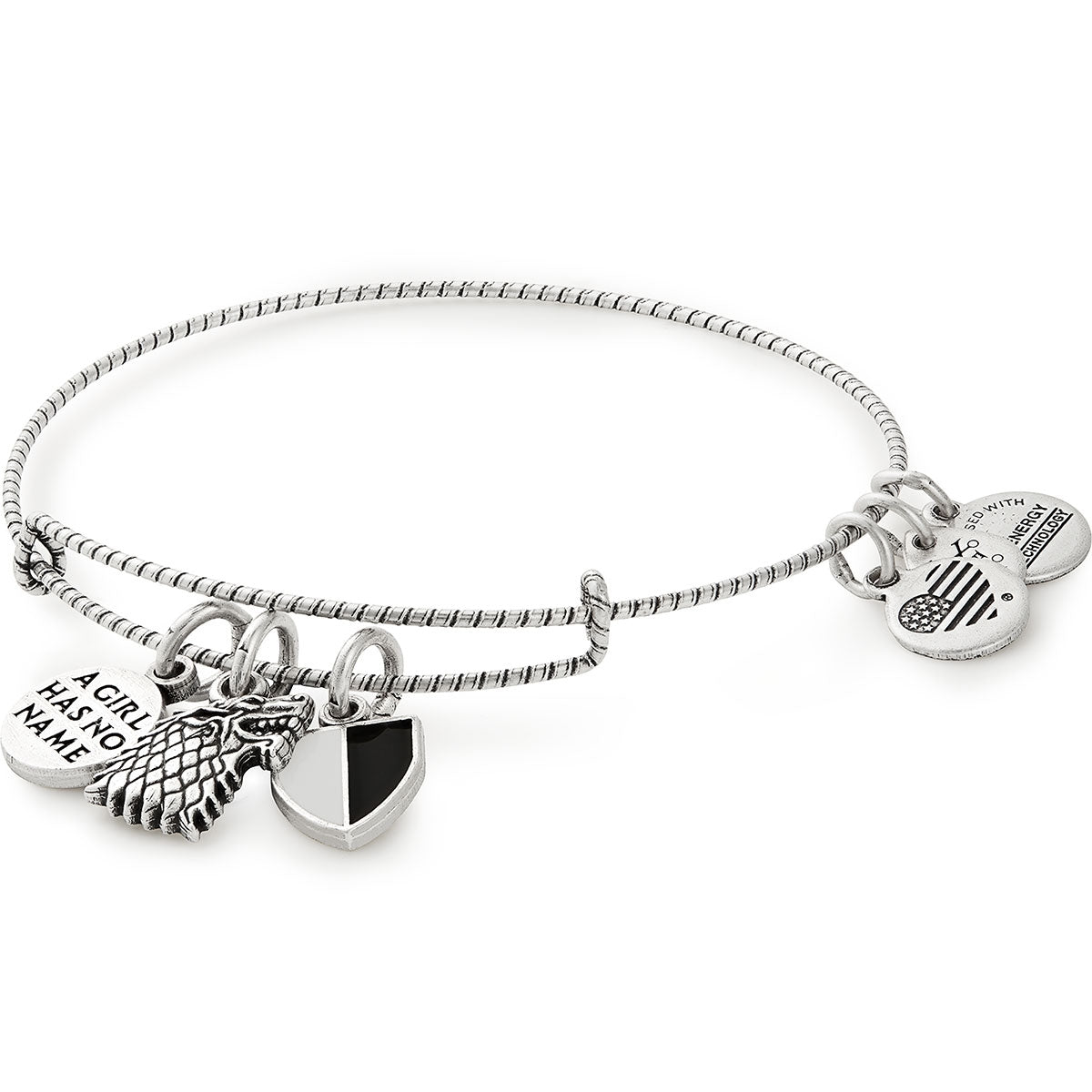 Game of Thrones™ Arya Stark Charm Bangle - Official Licensed Jewelry for Fans - Perfect for Cosplay, Gifts & Collectibles