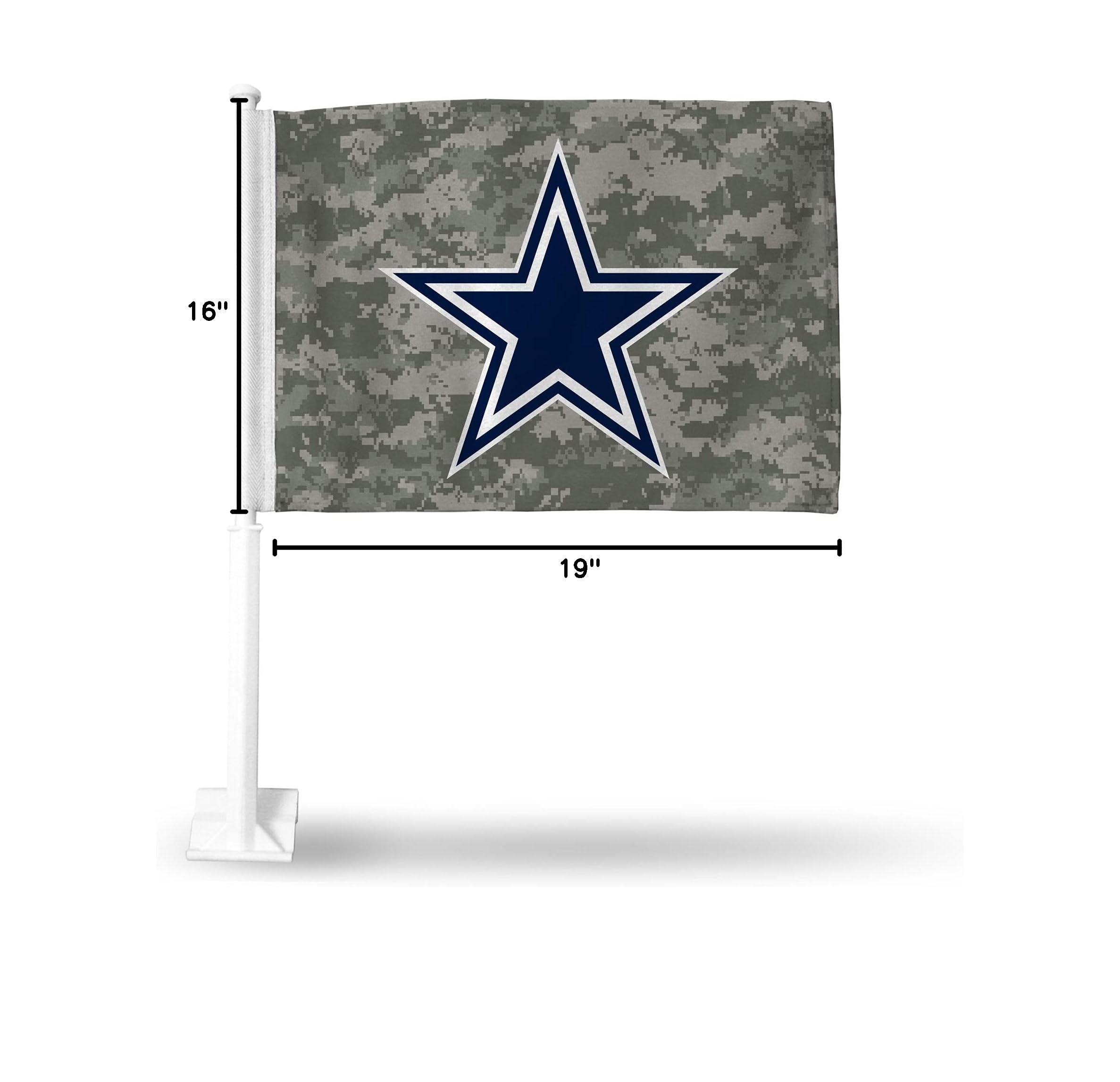 NFL Double-Sided Car Flag - Rico Industries Officially Licensed Team Car Accessory for Game Day & Tailgating