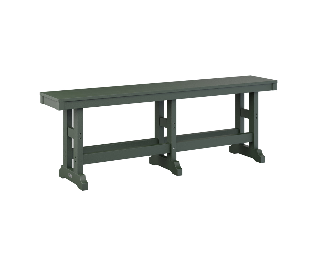 Berlin Gardens Garden Classic 66 Dining Bench - Outdoor Patio Furniture for Backyard, Deck, and Garden - Weather-Resistant Dining Set with Comfortable Seating
