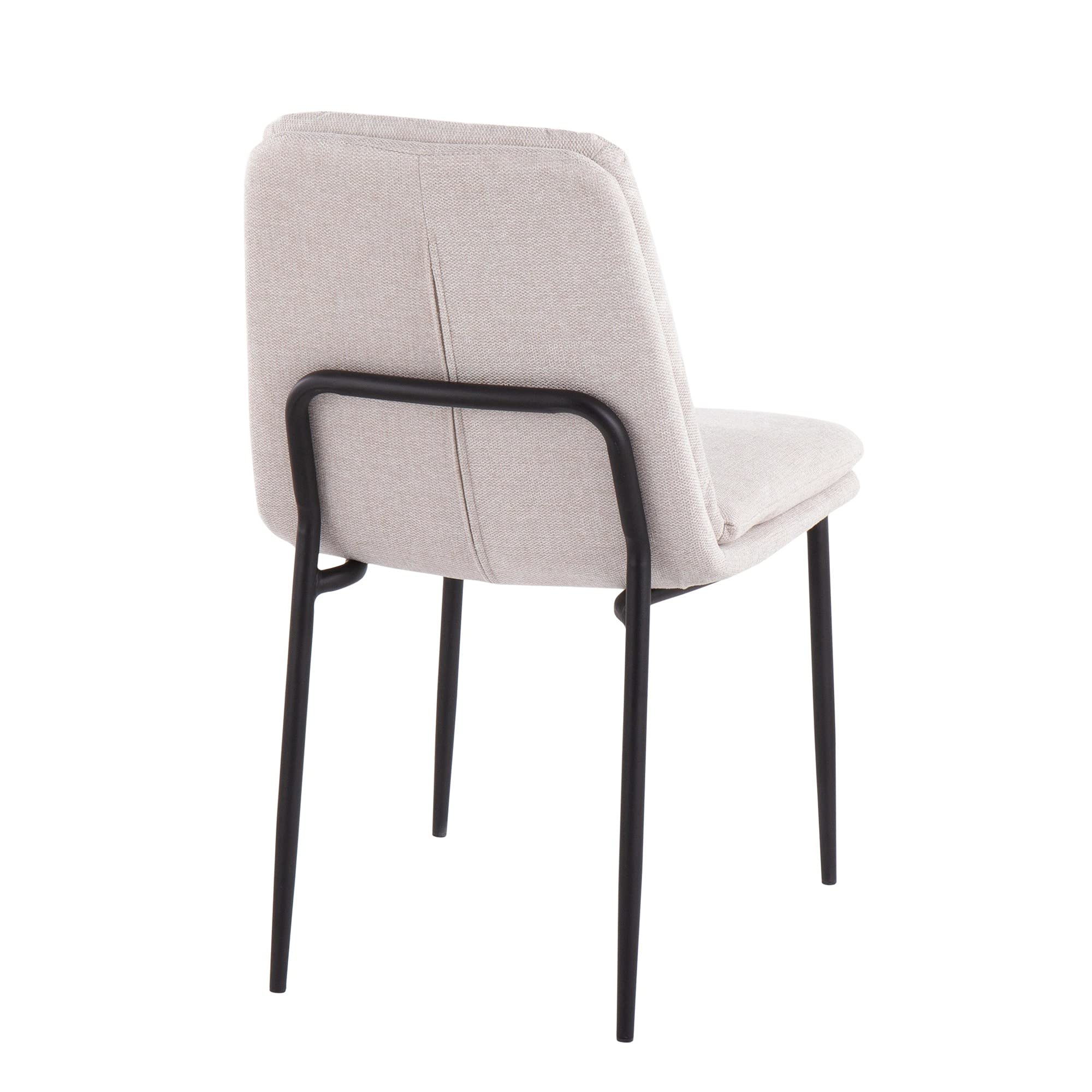 LumiSource Smith Modern Upholstered Dining Chairs Set of 2 - Contemporary Kitchen & Dining Room Chairs for Home, Restaurant, or Cafe Use