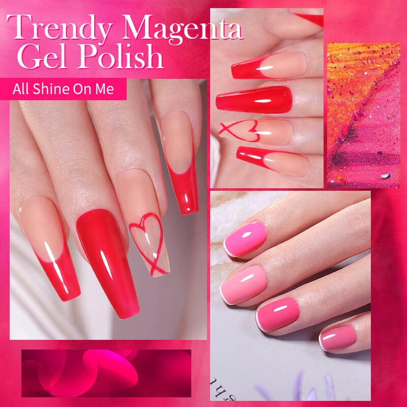 Silky White Series Red Gel Nail Polish 10ml - Long Lasting & High Gloss for Professional & DIY Manicures - Perfect for Parties, Weddings & Special Occasions