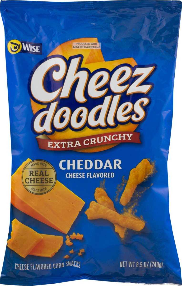 **Wise Foods Extra Crunchy Cheddar Cheez Doodles – 3 Sharing Size Bags | Gluten-Free Snacks for Parties, Road Trips & Movie Nights**