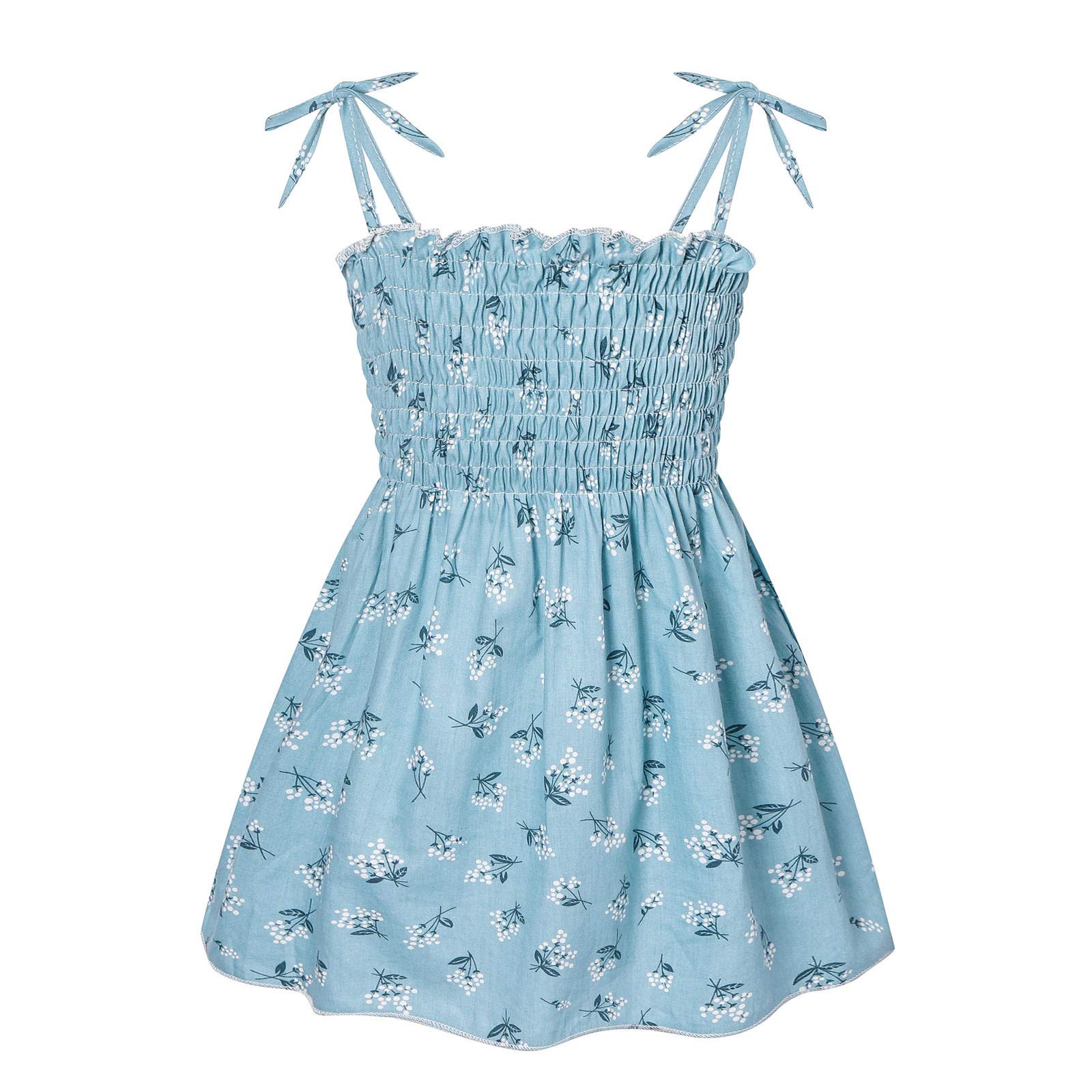 Cute Floral Daisy Slip Dress for Teen Girls & Toddlers - Summer Beach Wear, Party Outfit, Casual Everyday Dress for Baby & Kids