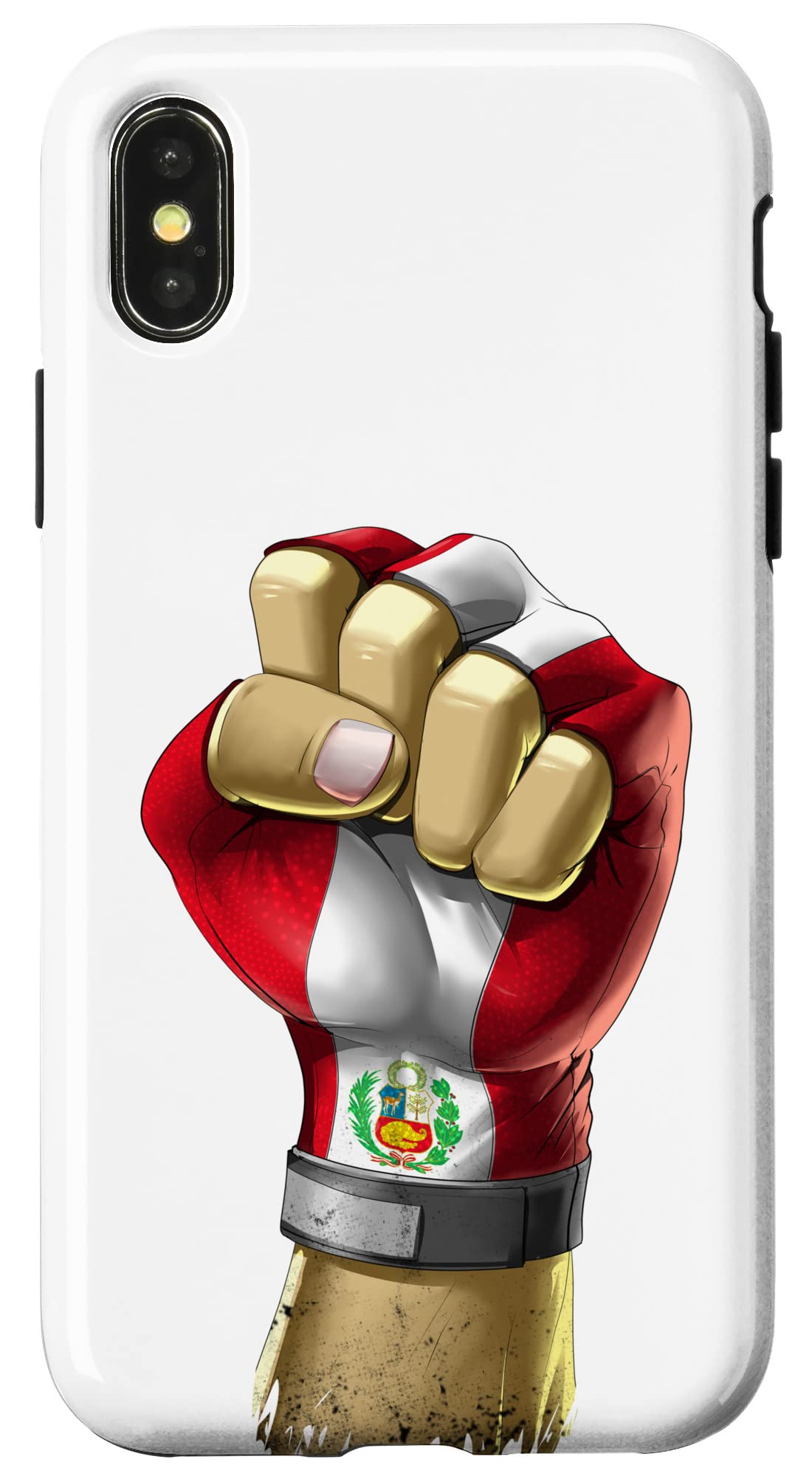 iPhone X/XS Case - Peru Flag Design, Premium Protective Glove Cover for iPhone X/XS - Perfect for Travel, National Pride & Everyday Use