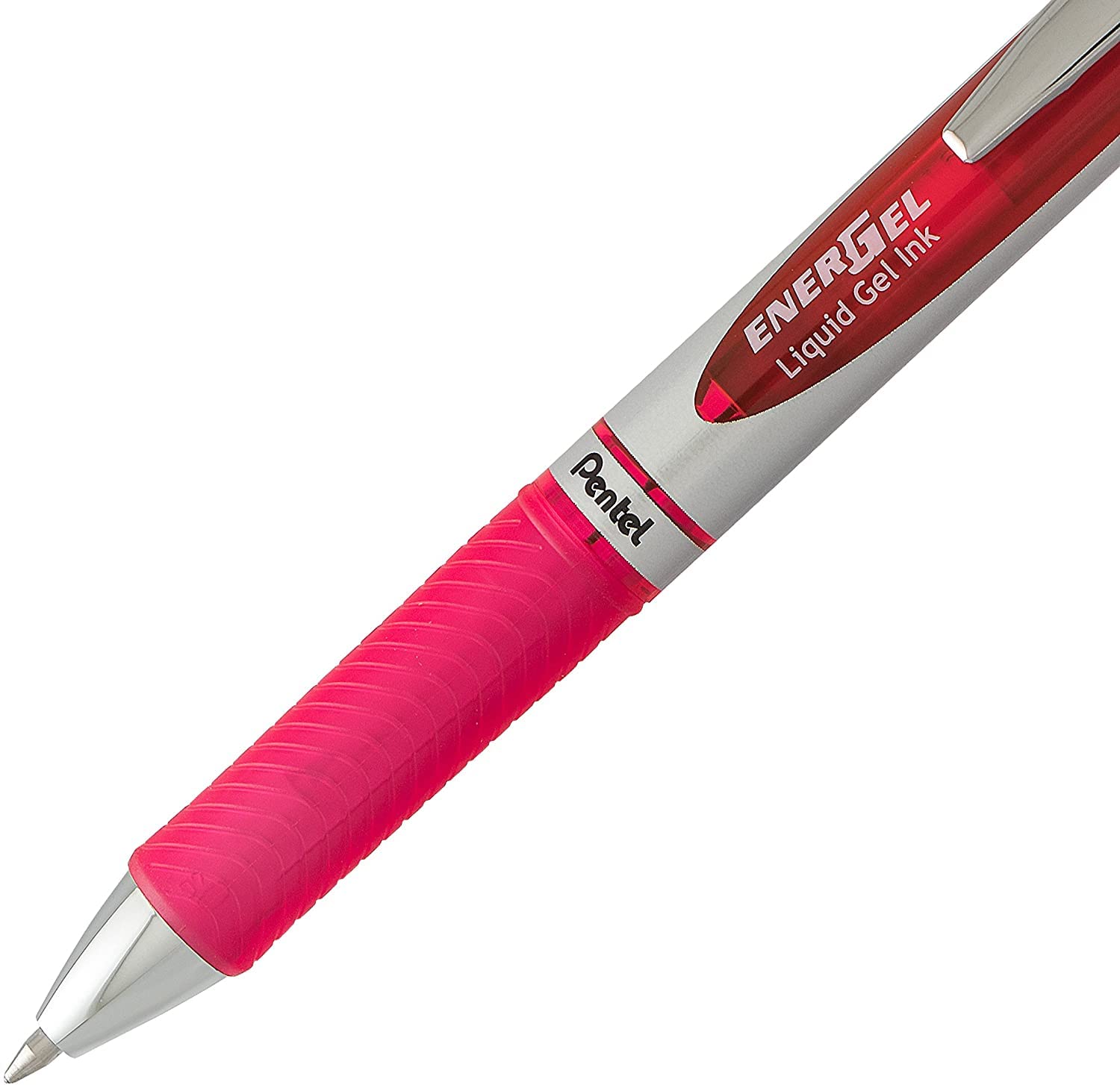 Pentel Energel 0.7mm Liquid Gel Ink Pens - Smooth Writing Pink Ink - 5 Pack Deluxe RTX Pens with 3 Pink Refills - Perfect for Office, School & Creative Journaling