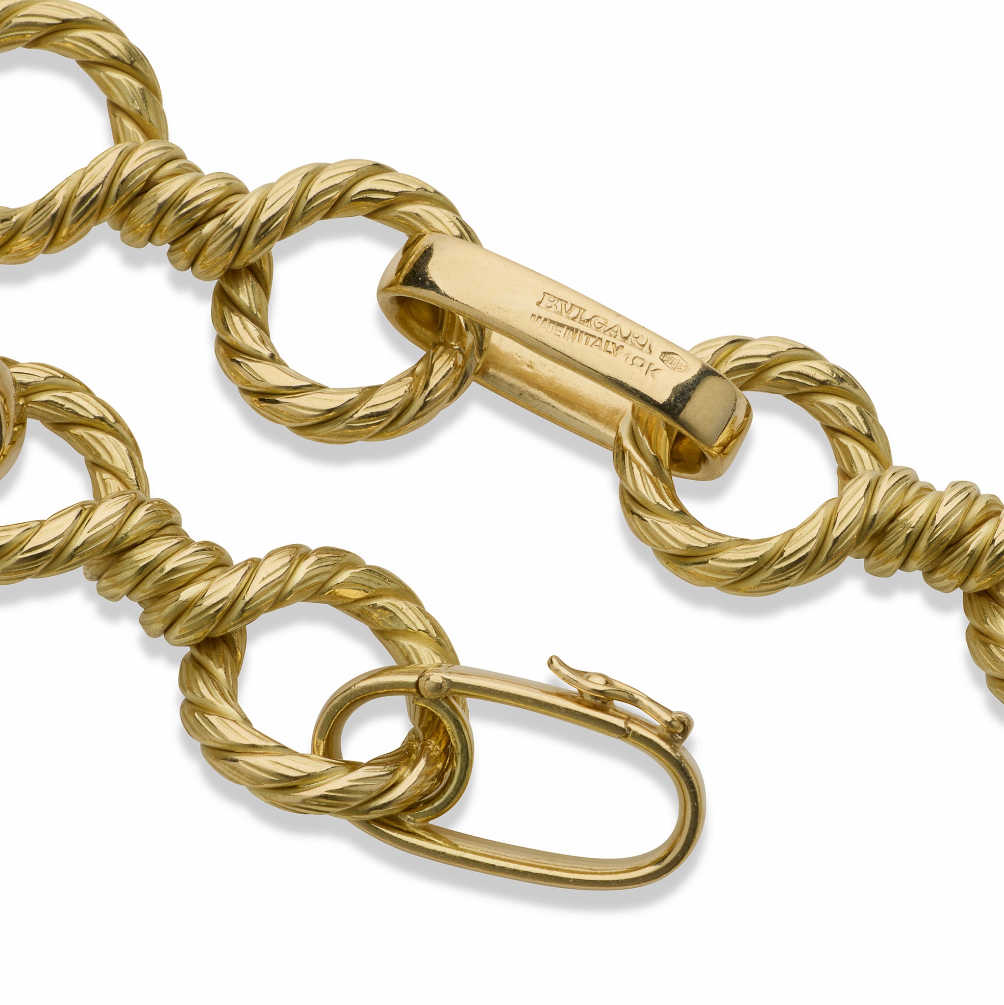 Bulgari Rome 18K Gold Long Chain Necklace for Women - Luxury Italian Jewelry for Evening Parties, Weddings & Special Occasions