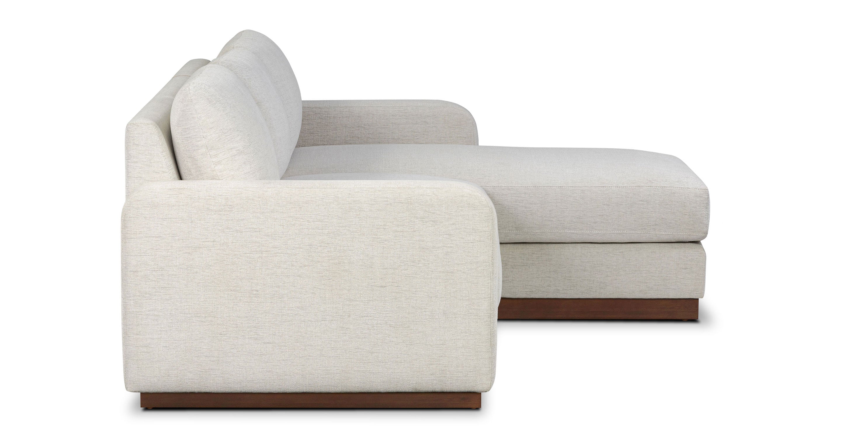Cambio 115 Reversible Chaise Sectional Sofa - Modern L-Shaped Couch with Reversible Chaise Lounge, Upholstered in Soft Fabric - Perfect for Living Room, Family Room & Home Theater Seating