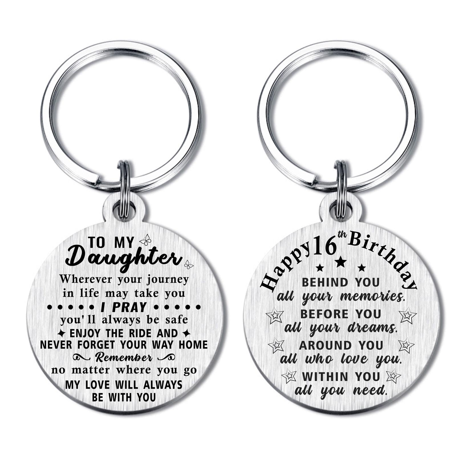 ABNTY 16th Birthday Keychain Gift for Girls & Boys - 2009 Born Birthday Present with Charm | Perfect for Sweet 16 Party Decorations & Teen Milestone Celebrations