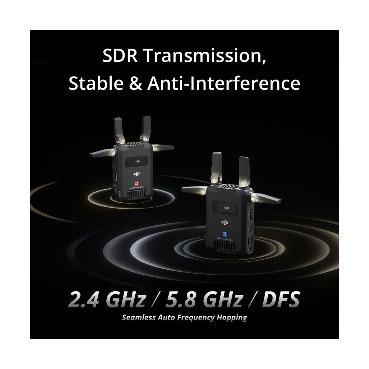 DJI SDR Transmission Combo - Professional Wireless Video Transmission System for Drones & Cameras - Perfect for Aerial Photography, Live Streaming & Film Production
