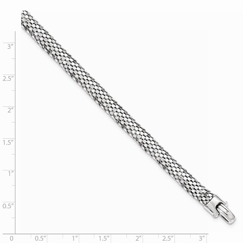 Sterling Silver Mesh Necklace for Women - Elegant Layering Chain Jewelry Gift for Birthday, Anniversary & Everyday Wear