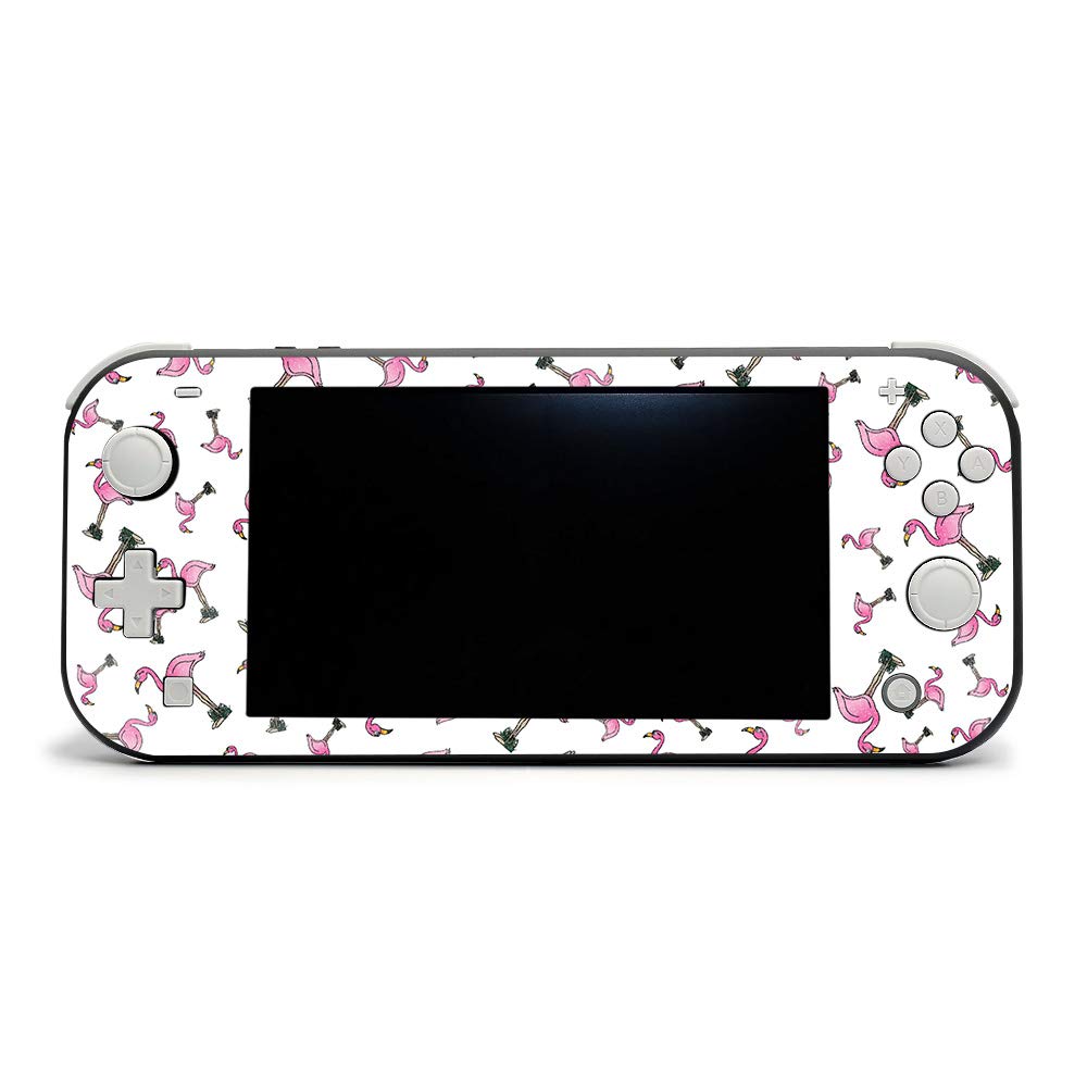 MightySkins Glossy Glitter Skin Cover for Nintendo Switch Lite - Cool Flamingo Design | Protective & Durable High-Gloss Finish | Easy to Apply, Remove & Change Styles | Made in USA | Perfect for Gaming, Travel & Personalization