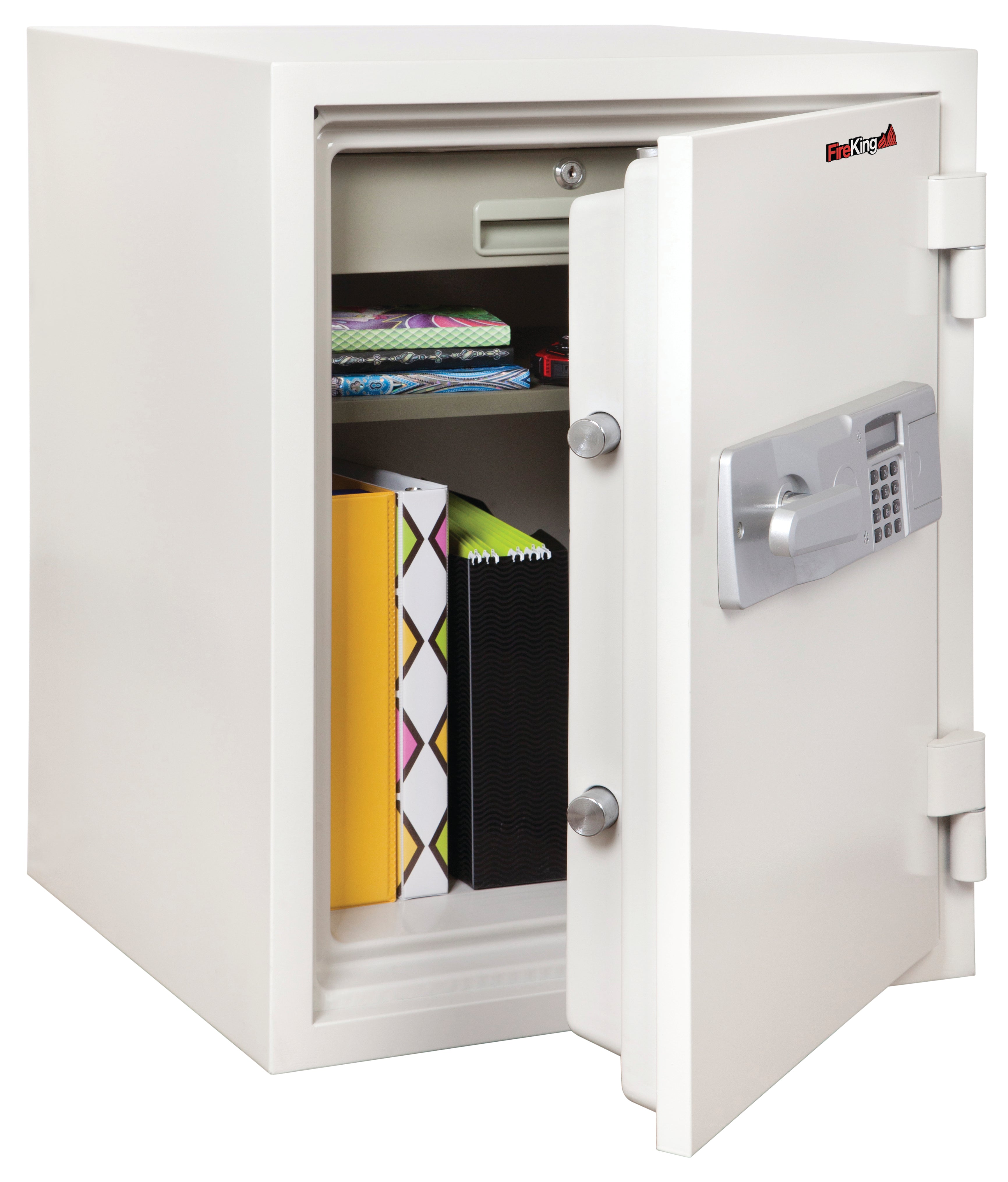 FireKing KF2115 2WHE 90-Minute Fireproof Safe Box - Secure Documents, Cash & Valuables for Home or Office Use