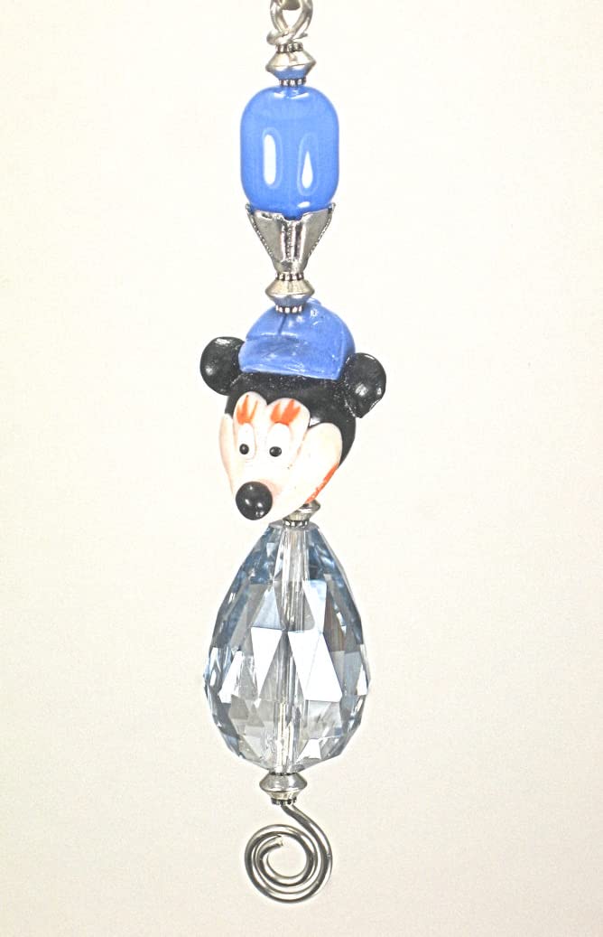Adorable Mouse Character in Hat Ceiling Fan Pull Chain - Decorative Light Pull for Bedroom, Nursery & Kids Room Decor