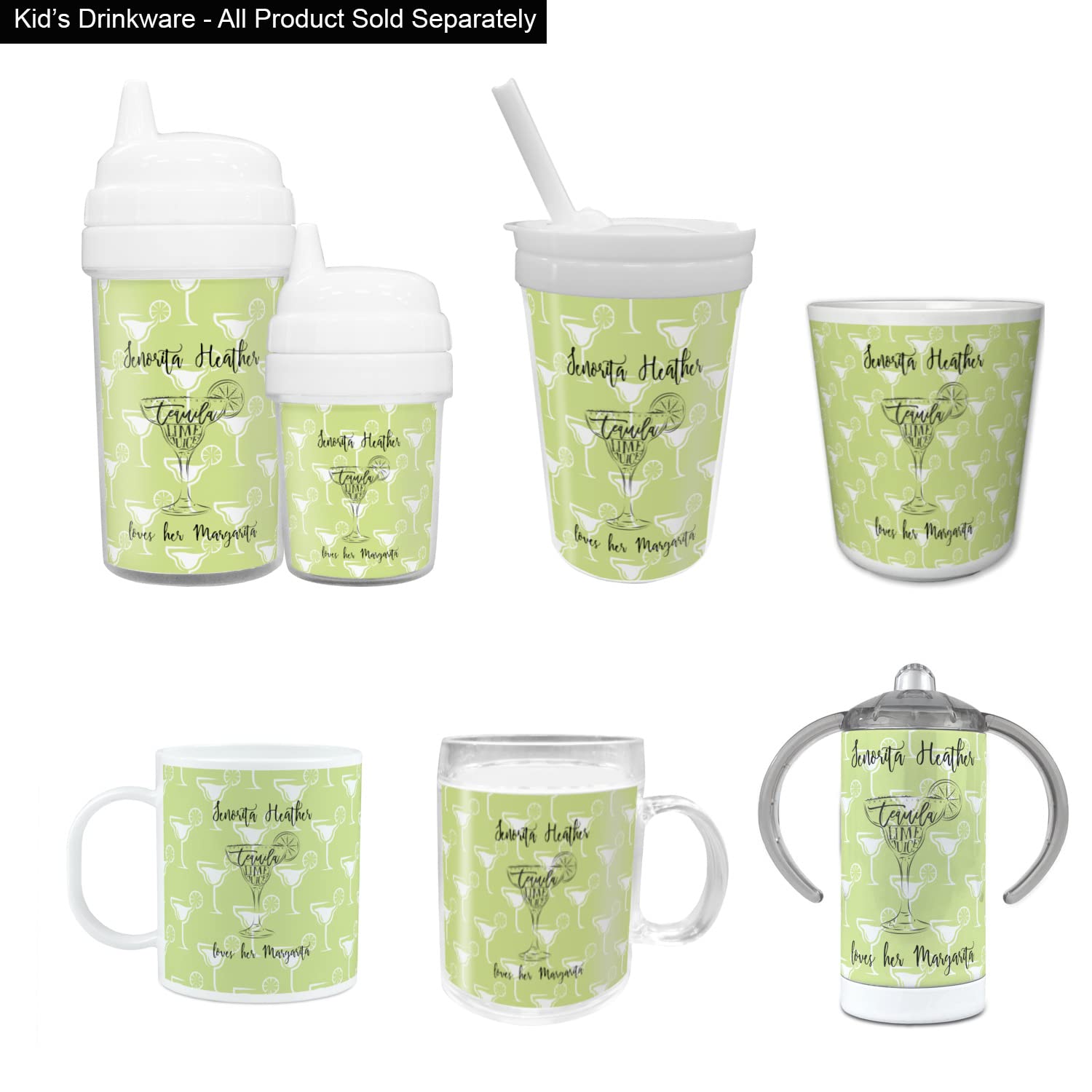 Personalized Margarita Lover Plastic Tumbler 6oz - Custom Name & Design - Perfect for Cocktail Parties, Beach Vacations & Summer Drinks