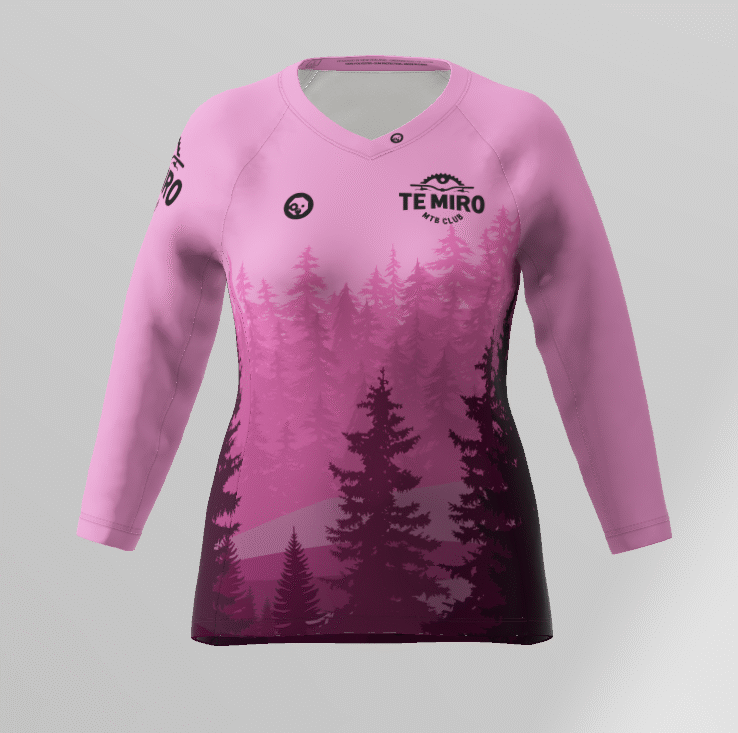 TE MIRO Women's 3/4 Sleeve MTB Cycling Jersey - Breathable & Moisture-Wicking Mountain Bike Shirt for Trail Riding & Outdoor Adventures
