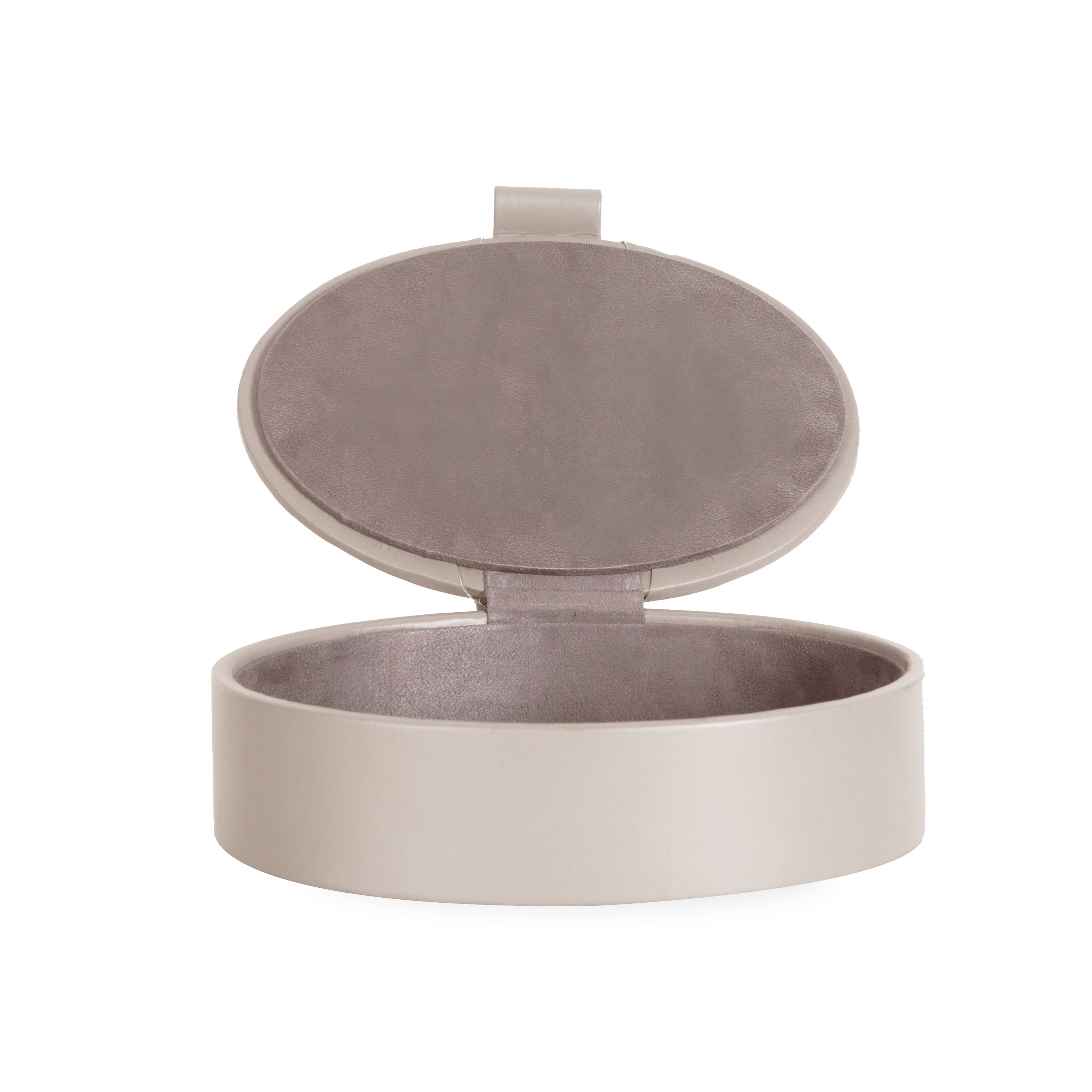 Premium Genuine Leather Oval Jewelry Box - Elegant Storage for Rings, Necklaces & Keepsakes | Perfect for Travel, Gifts & Home Decor