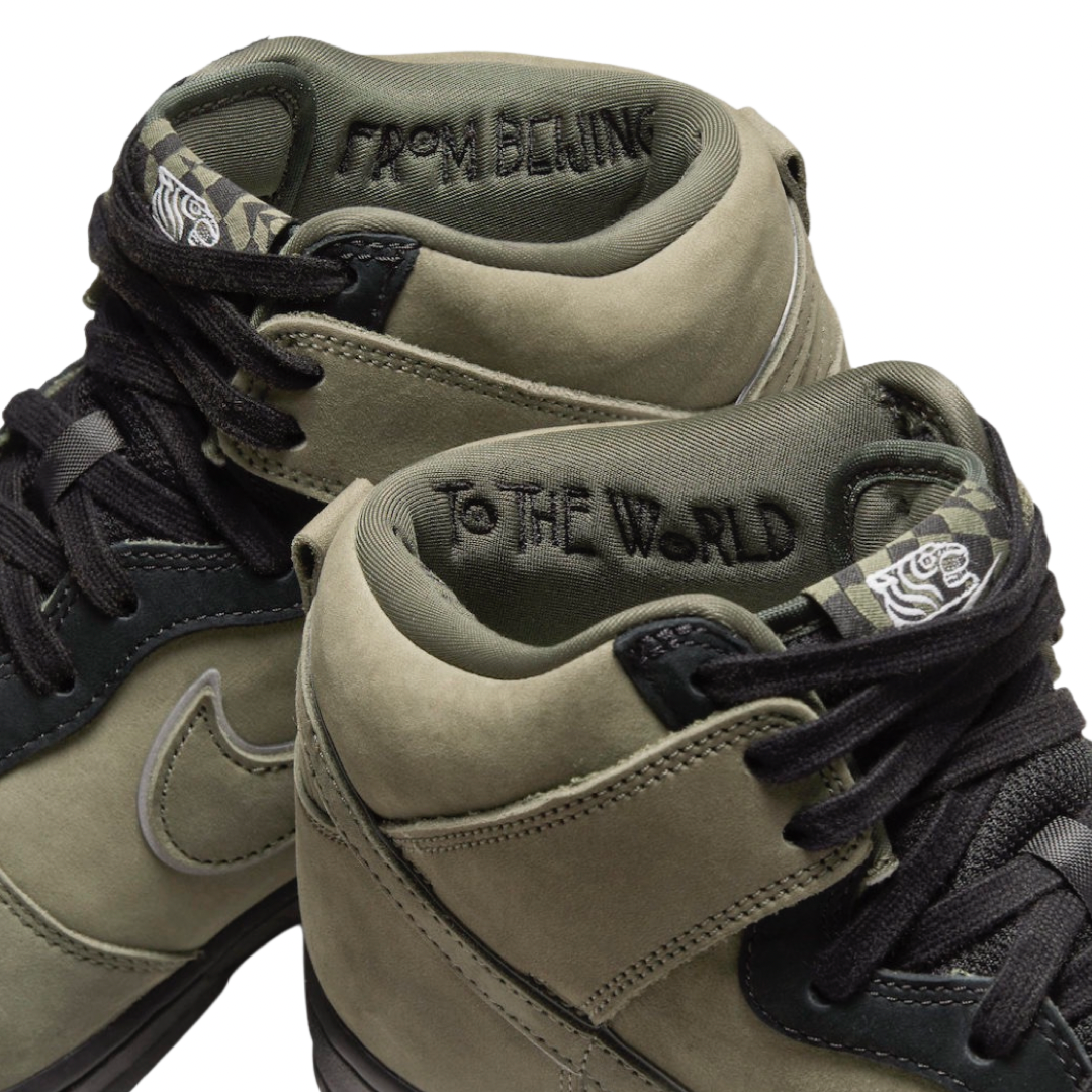 Nike Dunk High SP Men's Sneakers - Medium Olive & Black Colorway | Stylish & Comfortable for Casual Wear, Street Fashion, and Everyday Use