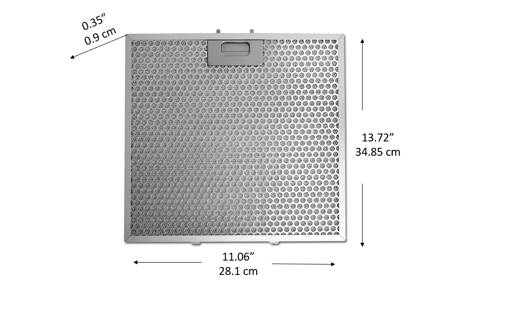 Advanta Pro III 36-Inch Range Hood Replacement Filter - High Efficiency Stainless Steel Grease Filter for Kitchen Ventilation (Perfect for Home Cooking, Grilling & Commercial Kitchens)