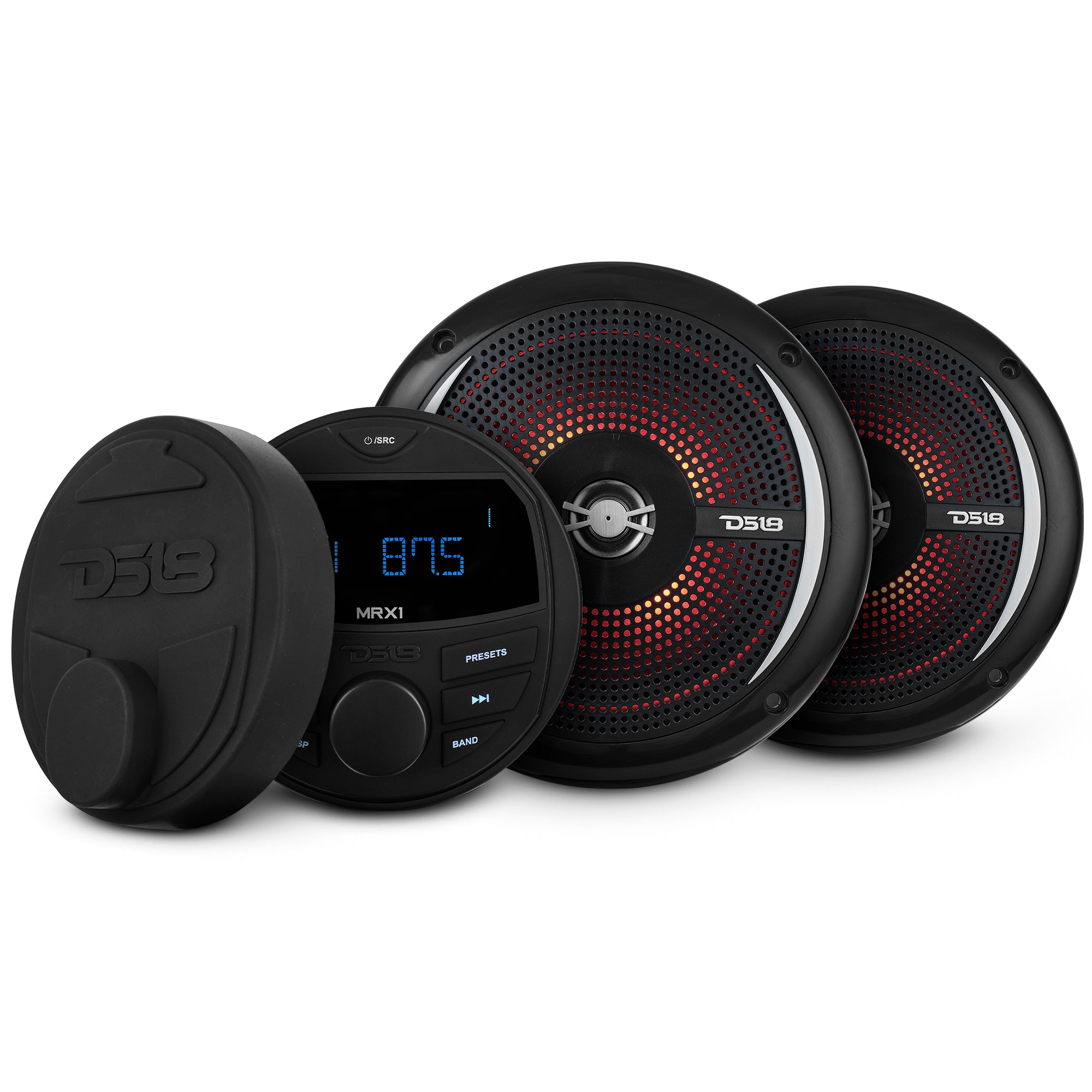 MRX1 Marine Head Unit & 2 NXL 6SL/BK 6.5