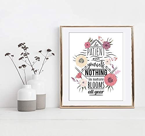 Inspirational Quote Art Print - Unframed 8x10 Motivational Wall Decor - Aesthetic Modern Wall Art for Home, Office & Living Room - Perfect for Bedroom, Study & Workspace Decor