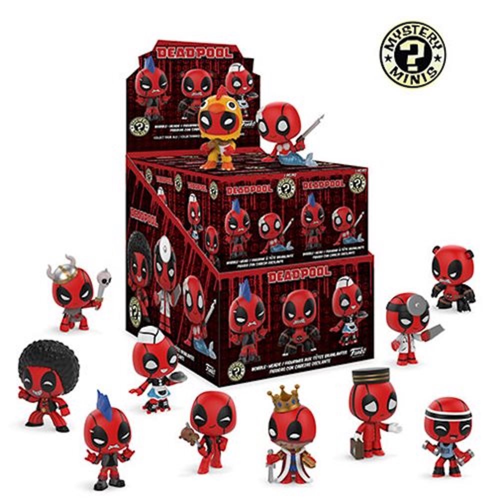Funko Marvel Deadpool Playtime Mystery Minis - 12-Piece Collectible Case | Perfect for Marvel Fans, Gift Giving & Display Collections