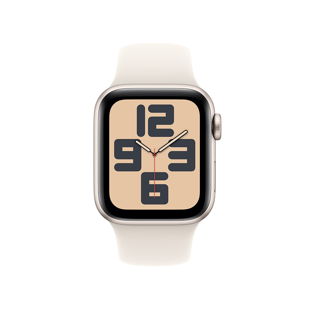 Apple Watch SE GPS 40mm - Starlight Aluminum Case with Starlight Sport Band (M/L) - Perfect for Fitness Tracking, Workouts & Everyday Wear