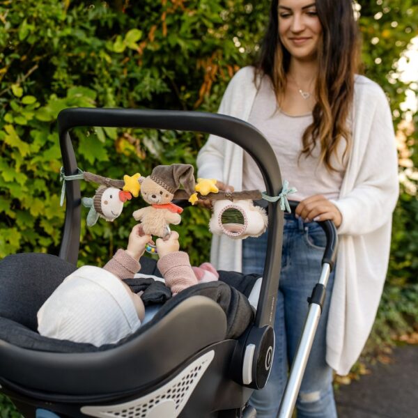Bruno Bear Activity Play Stroller Chain - Interactive Toy for Babies & Toddlers - Perfect for Strollers, Car Seats & Playtime Fun